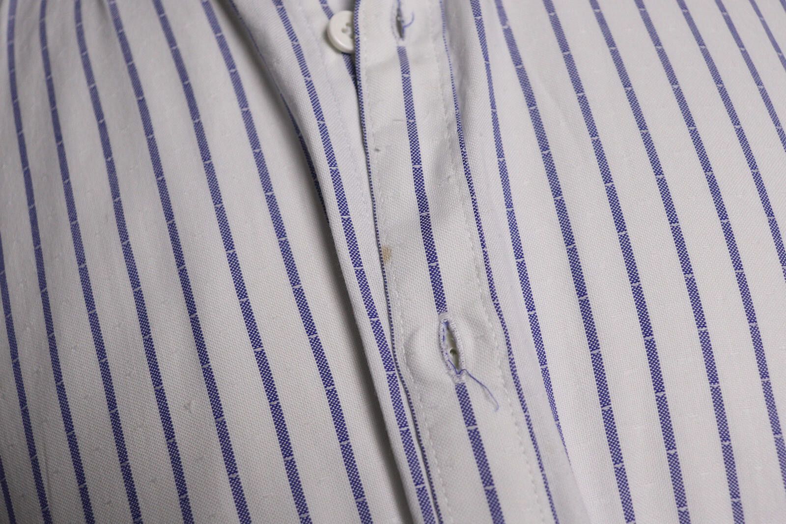 Designer Boggi Milano New Classic Custom Fit Stripe Shirt Size XL Size US XL / EU 56 / 4 - 8 Thumbnail