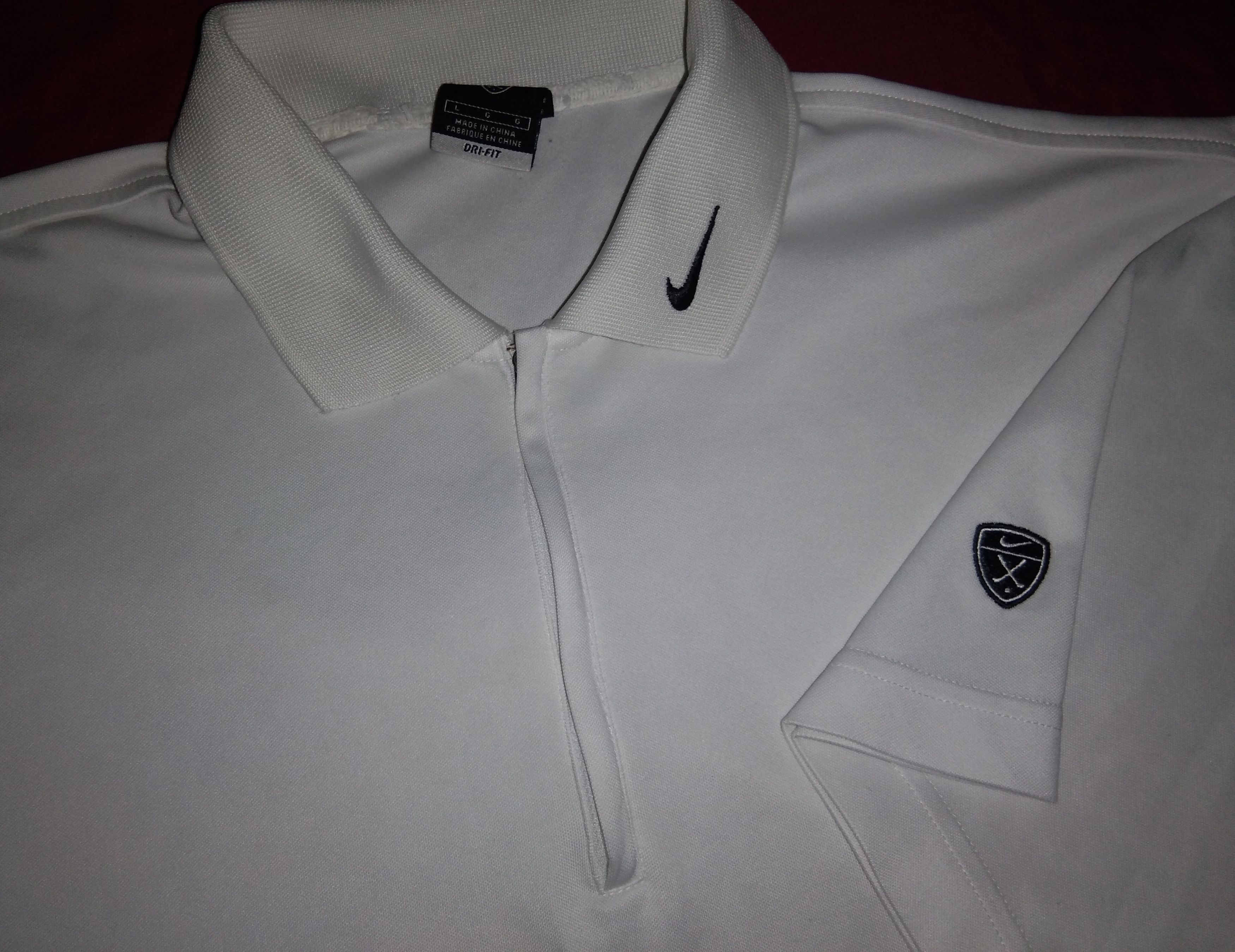 Nike ⛳ VTG y2k Nike Golf polo zipper shirt 🏌 Size US L / EU 52-54 / 3 - 1 Thumbnail