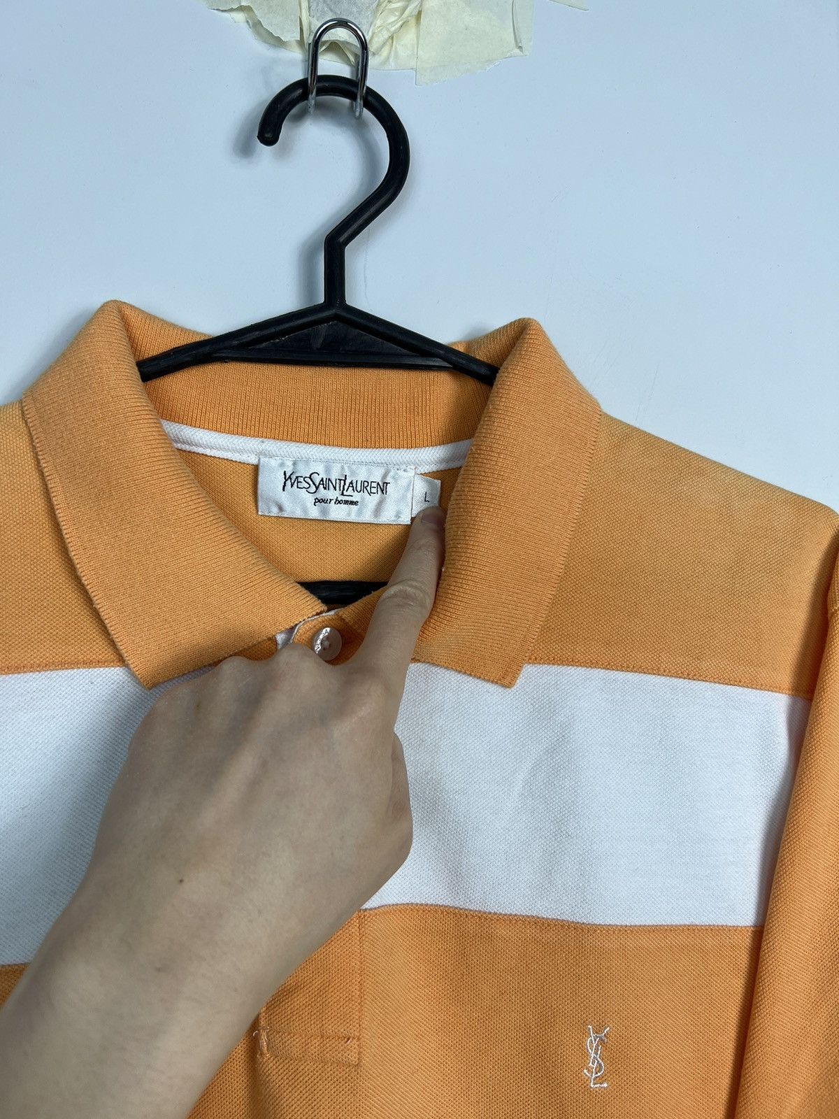 Yves Saint Laurent Polo Shirt Yves Saint Laurent Small Logo Size US L / EU 52-54 / 3 - 2 Thumbnail