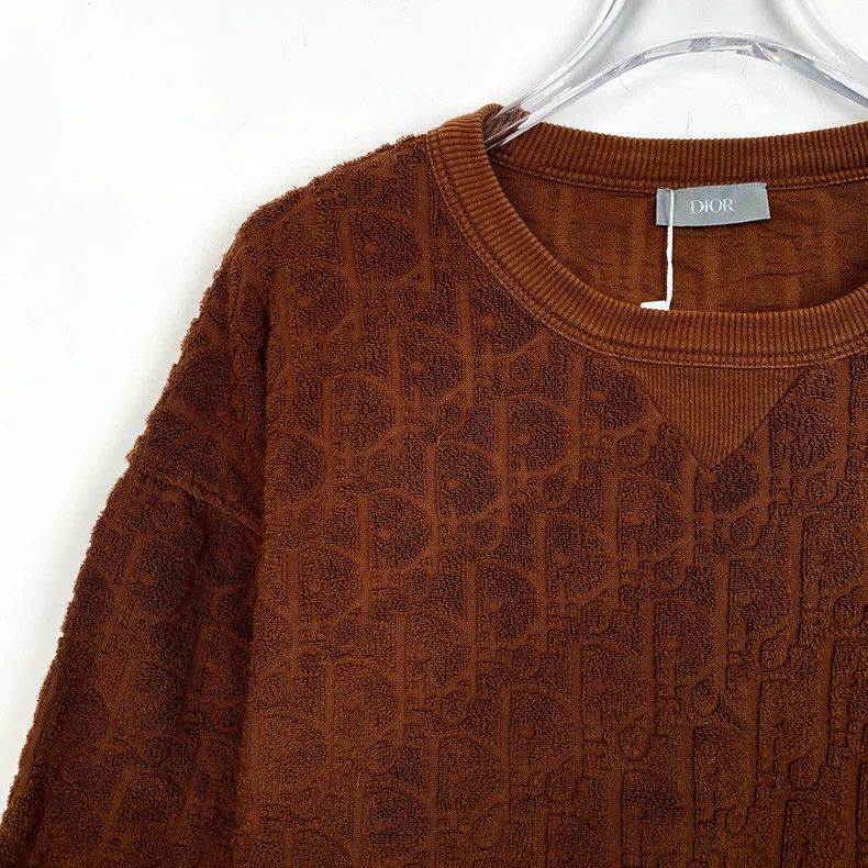 Dior Dior Brown logo old flower full-print round-neck towel shor Size US XL / EU 56 / 4 - 3 Thumbnail