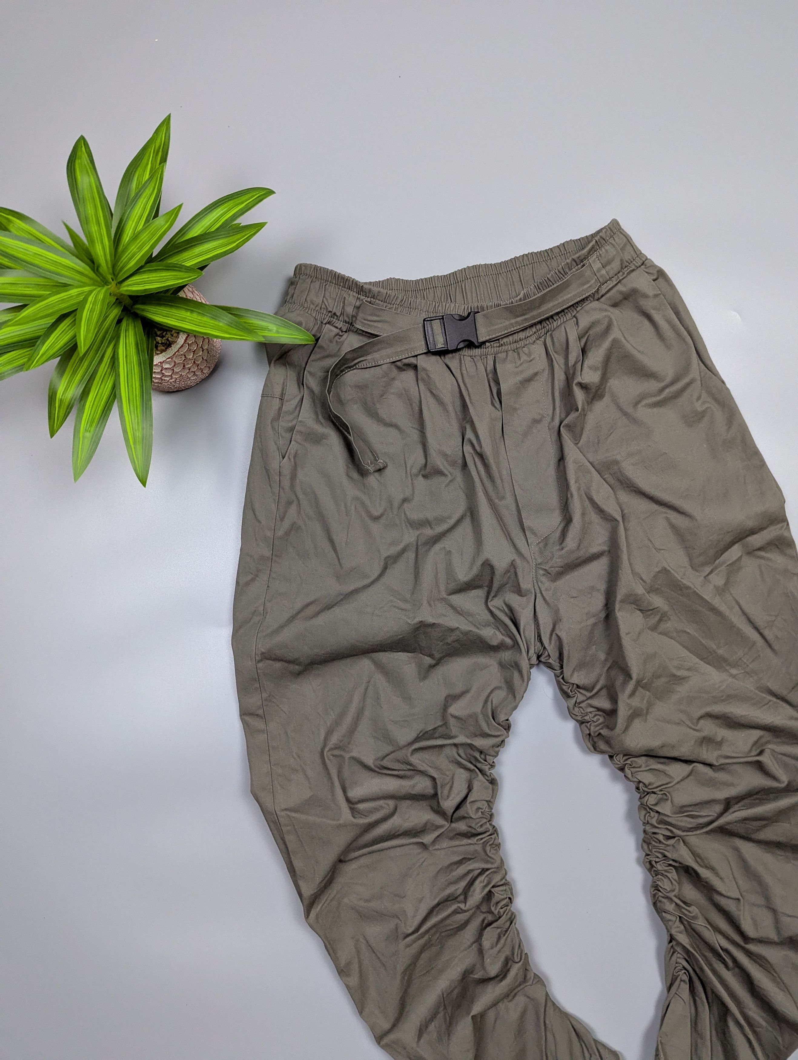 Hysteric Glamour Genius Men’s Loose Olive Green Army Cargo Pants Size M|L Size US 32 / EU 48 - 4 Thumbnail