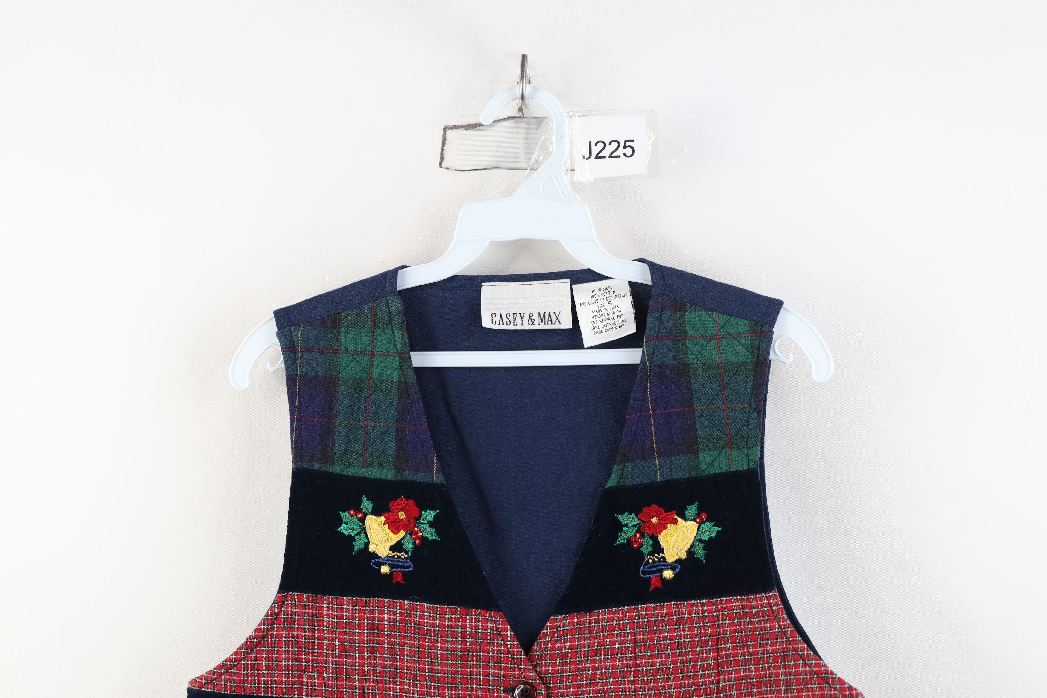 Vintage Vintage 90s Streetwear Patchwork Quilted Vest Tie Jacket Size S / US 4 / IT 40 - 2 Thumbnail