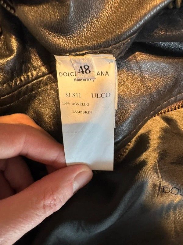 Dolce & Gabbana LAMBSKIN LEATHER JACKET Size US M / EU 48-50 / 2 - 4 Thumbnail