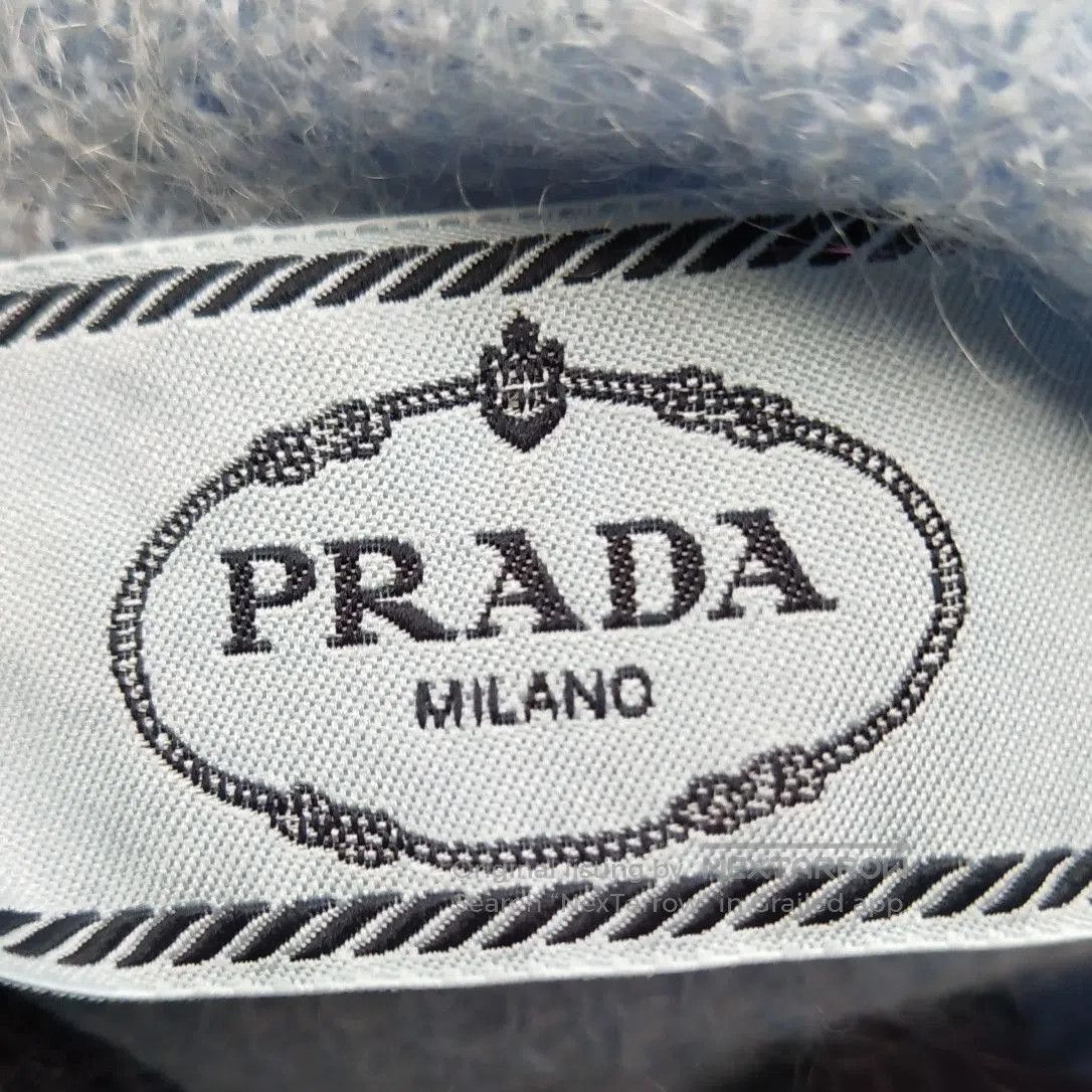 Prada Prada Soft Blue Wool Blend Polo Sweater . Size M / US 6-8 / IT 42-44 - 5 Thumbnail