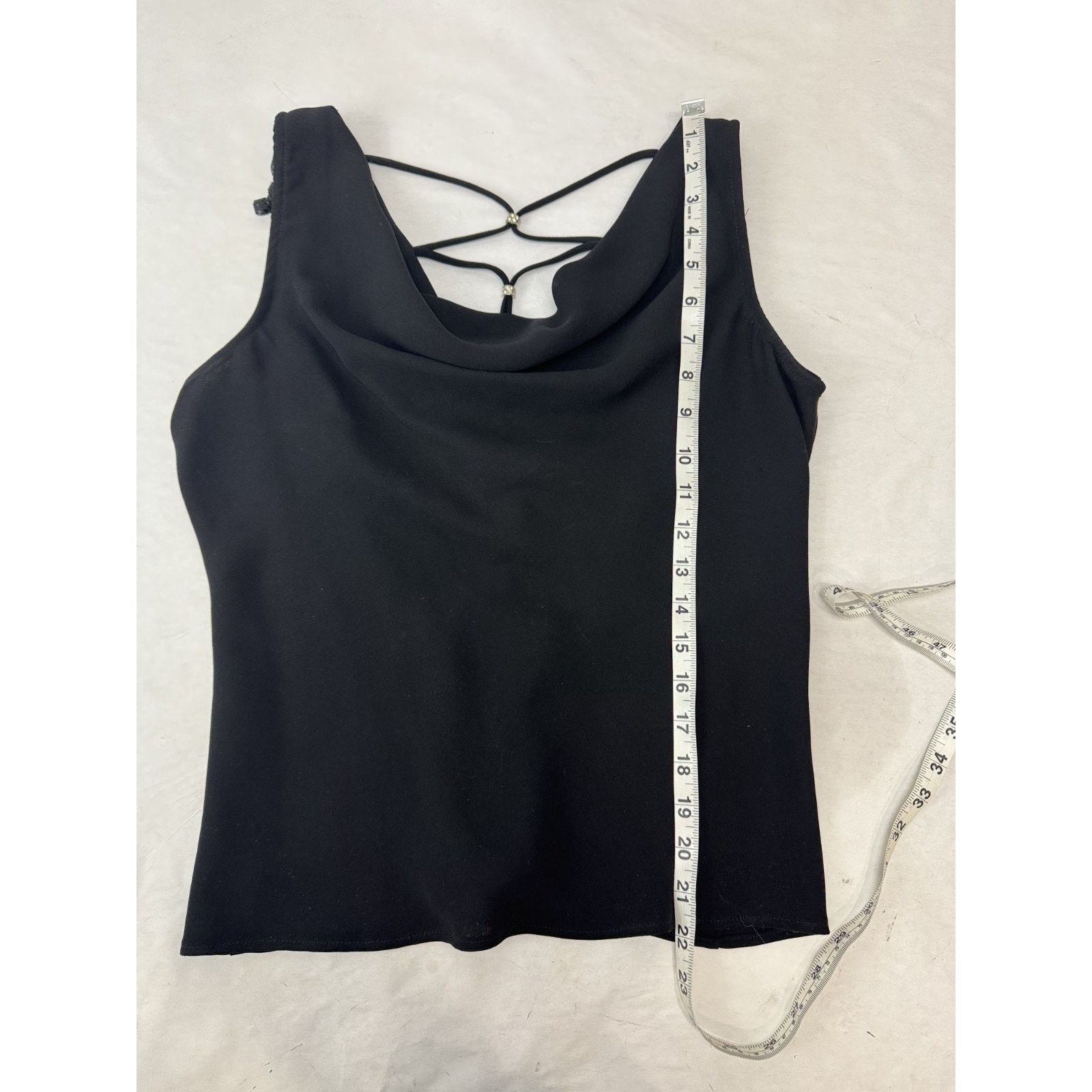 Other Vintage Y2K Whimsigoth Top Strappy Dress Barn Size 8 Black Size M / US 6-8 / IT 42-44 - 6 Thumbnail