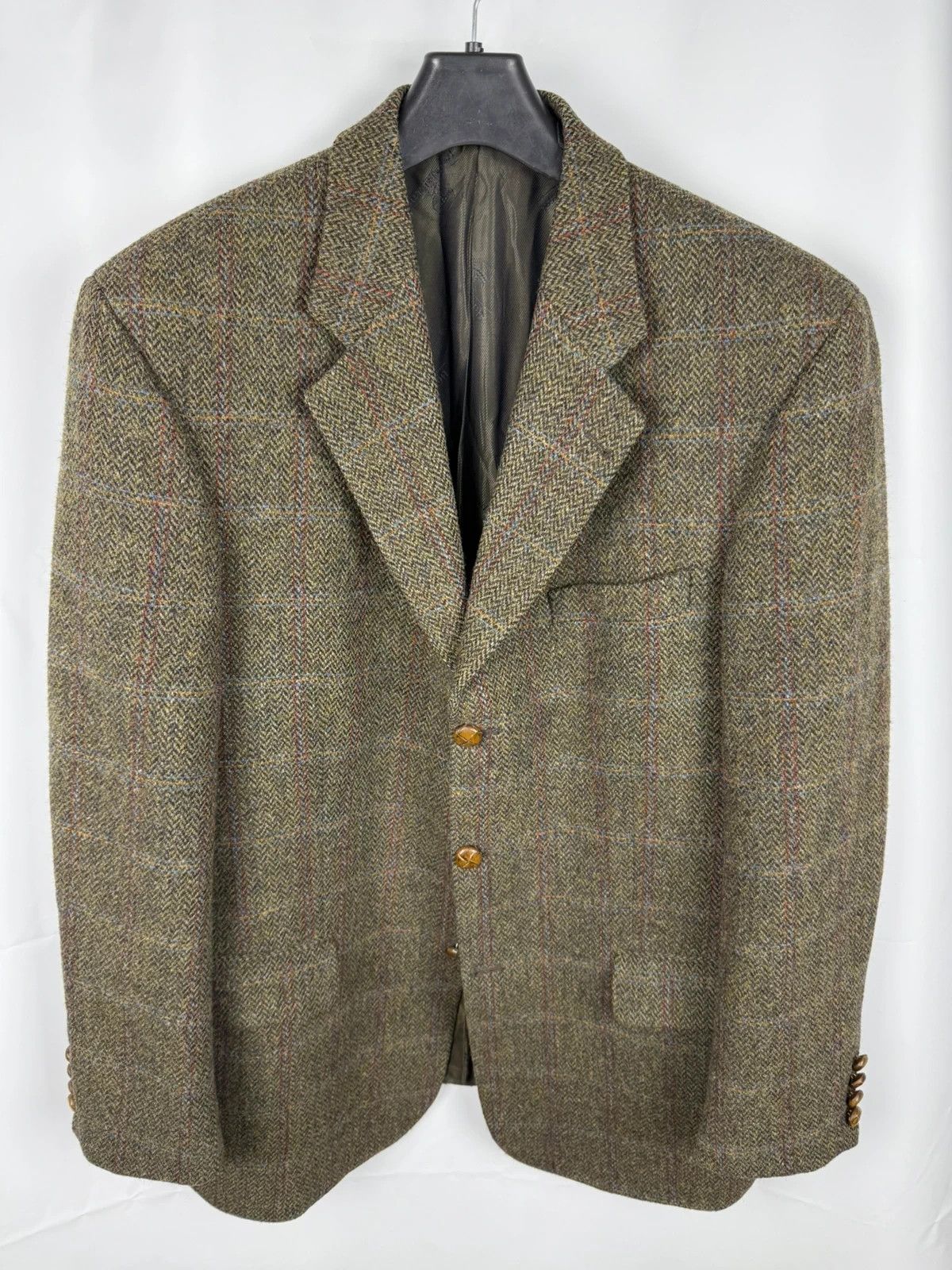 Harris Tweed Strodel Jader Wool Blazer Hand Woven size 54