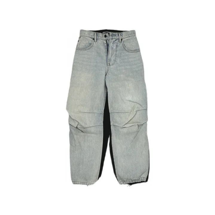 Alexander Wang Alexander Wang Loose Wash Denim Pants for Women - Size 24" / US 00 / IT 34 - 2 Thumbnail
