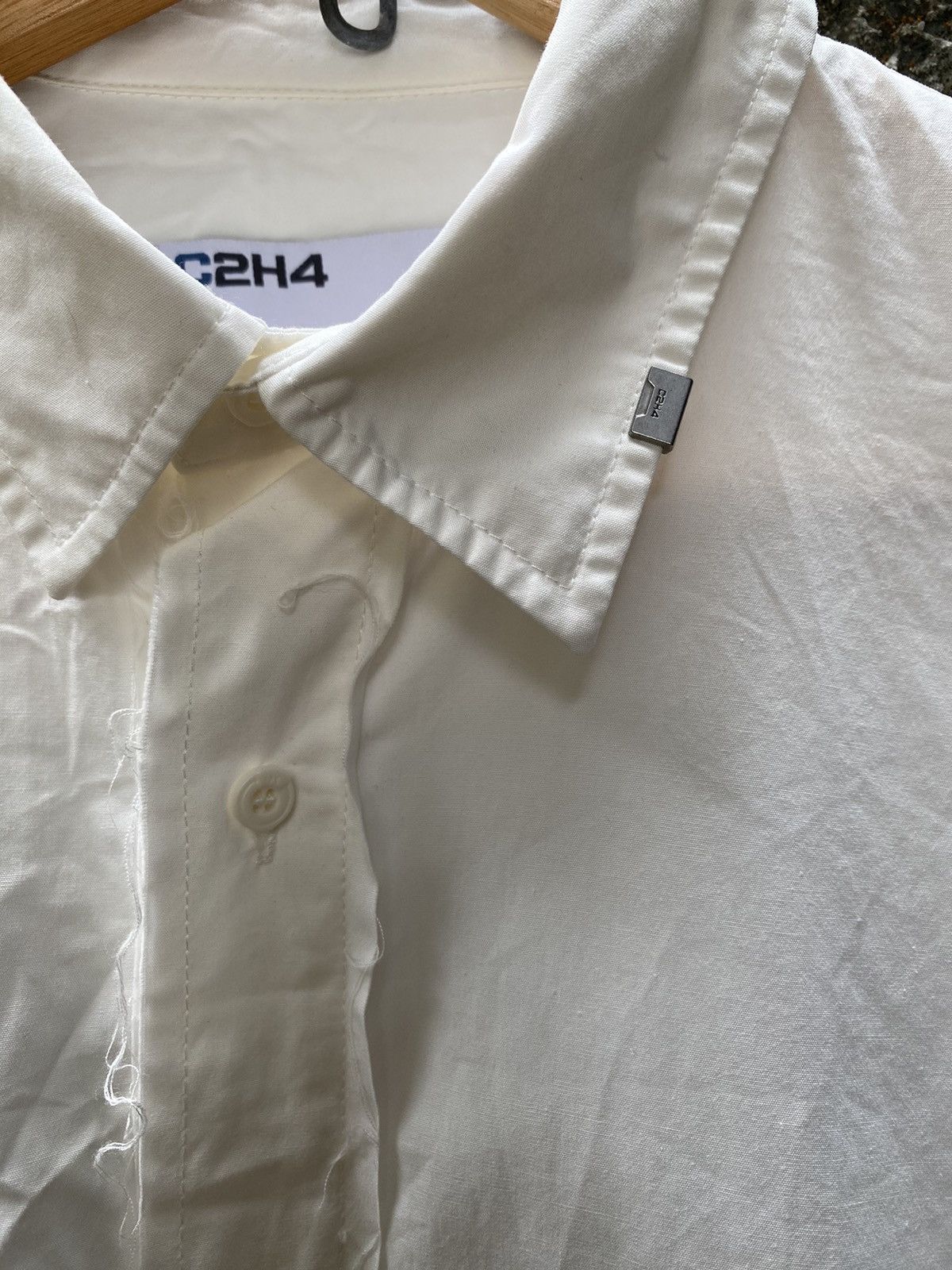 C2H4 Raw Edge Button Shirt Size US S / EU 44-46 / 1 - 5 Thumbnail