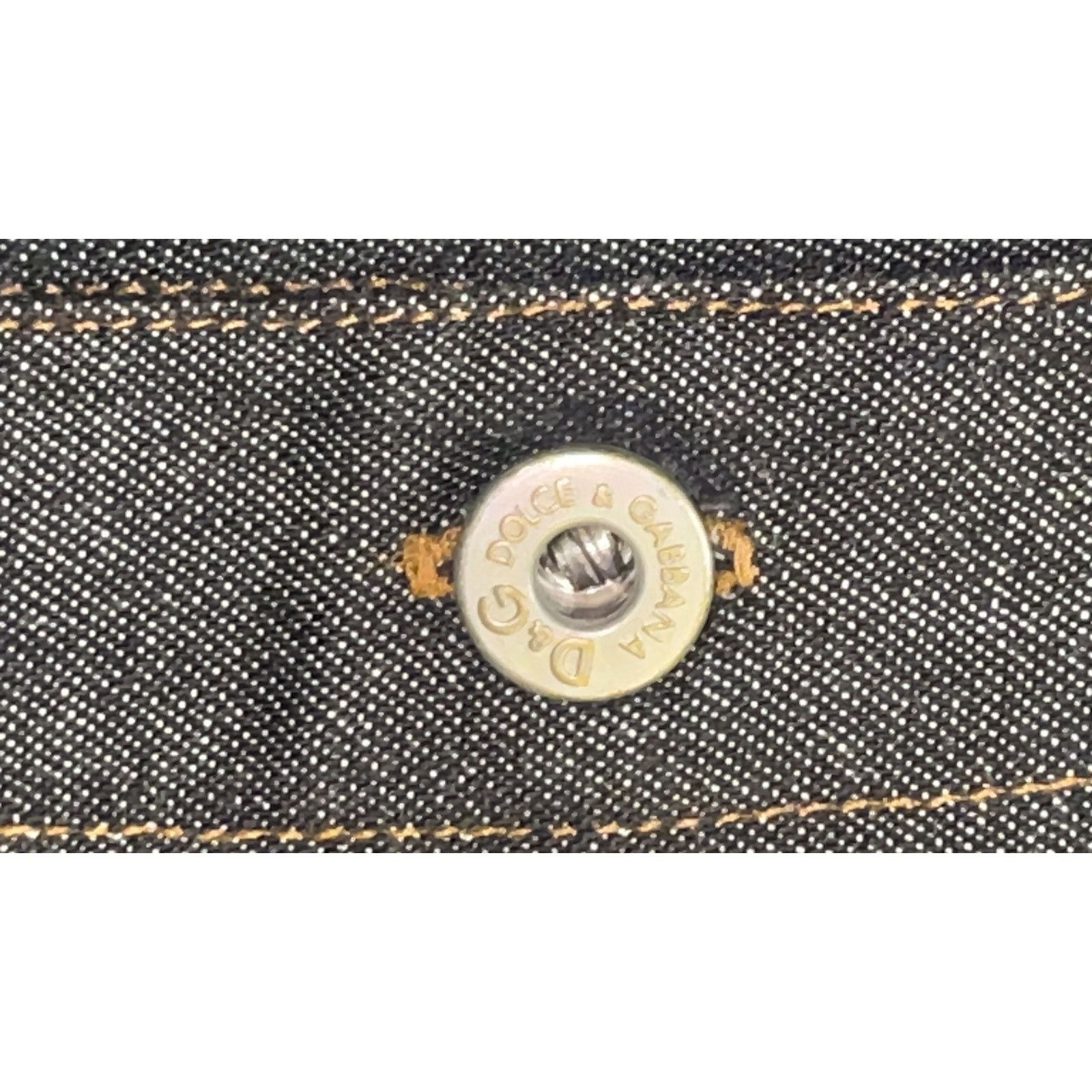 Dolce & Gabbana Vintage Y2K Dolce & Gabbana Black Dark Wash Denim Size S / US 4 / IT 40 - 6 Thumbnail