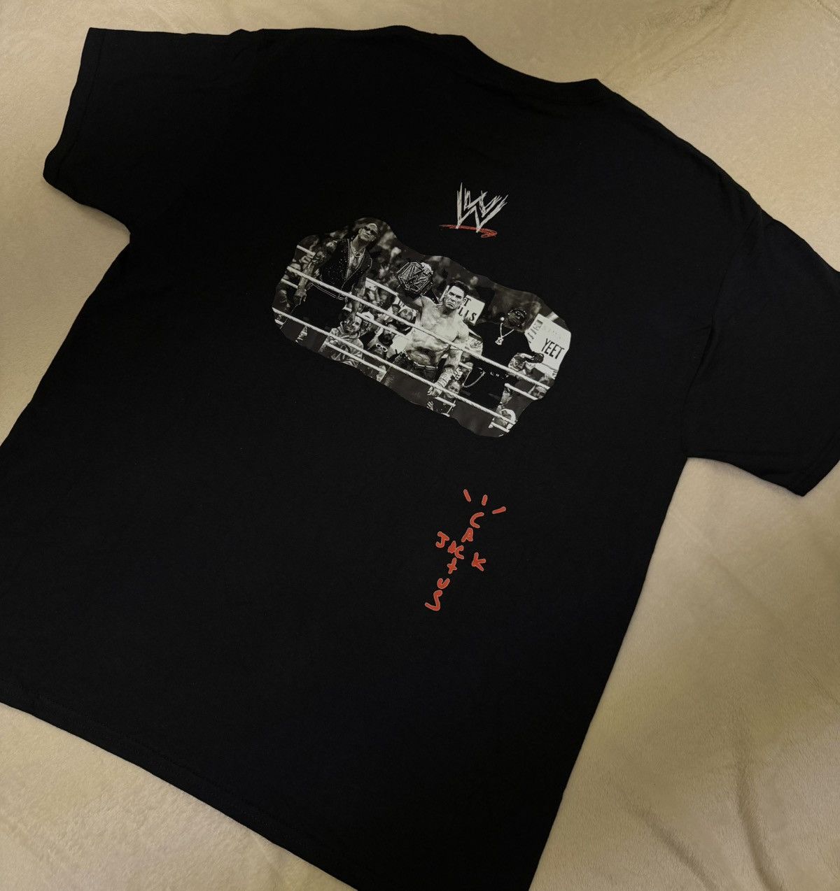 Travis Scott × WWE Travis Scott Cactus Jack T-Shirt Size US L / EU 52-54 / 3 - 4 Thumbnail