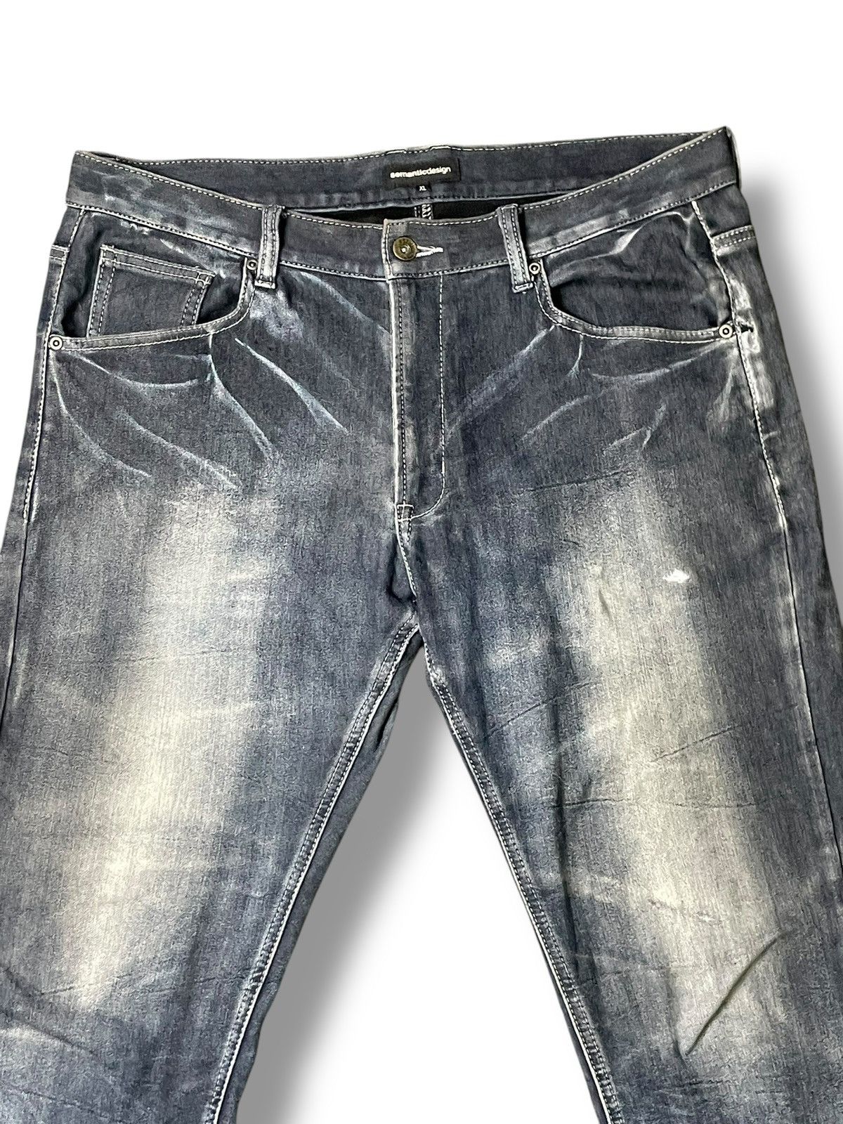 semanticdesign Vintage Semantic Design Distressed Jeans (47) Size US 34 / EU 50 - 2 Thumbnail