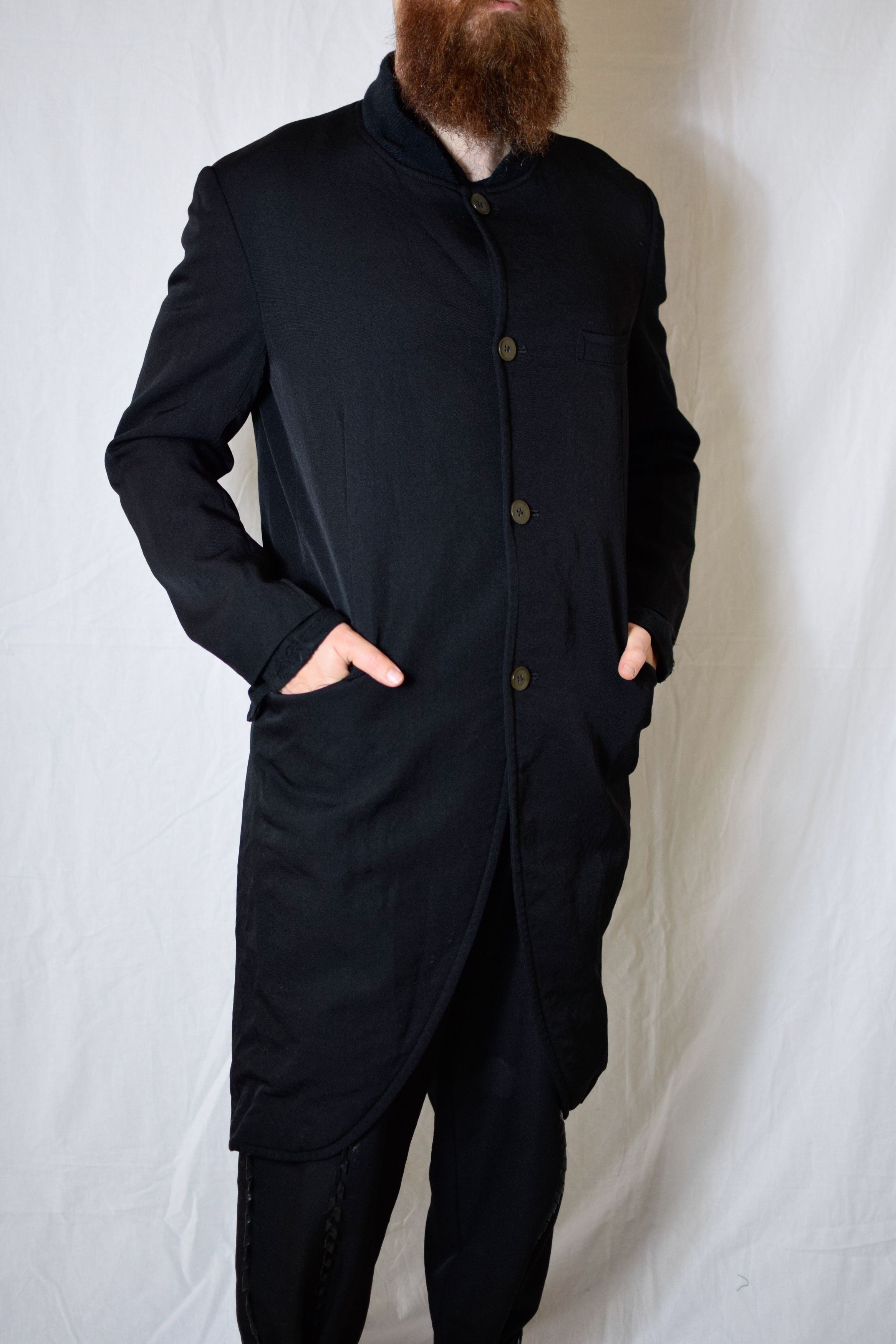 Yohji Yamamoto YYPH AW07 Knit-Collar Coat - HX-J24-102 Size US L / EU 52-54 / 3 - 6 Thumbnail