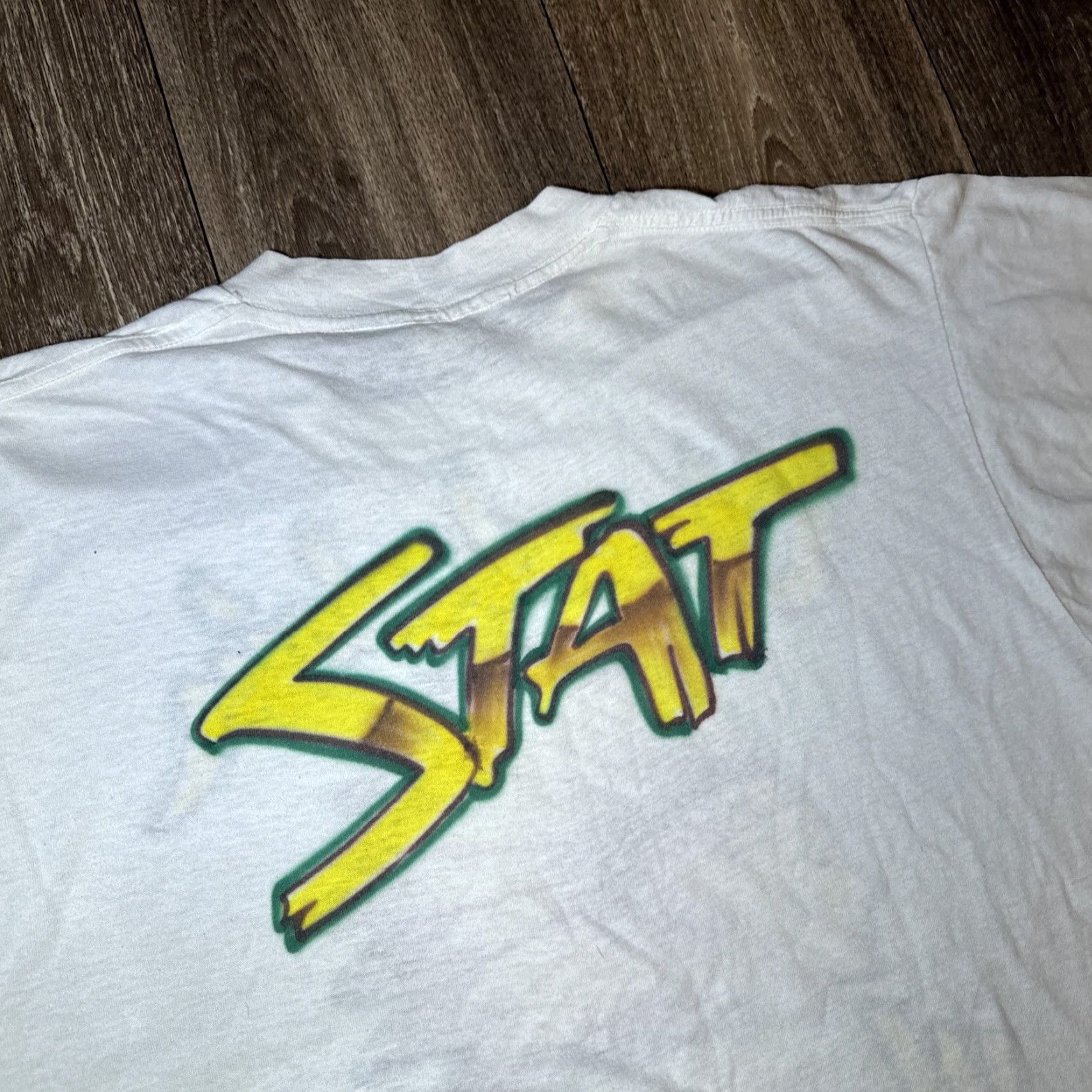 Vintage VINTAGE Chamberlain Chiefs Tampa Florida Wrestling Mascot T-Shirt XL Fits M-L Shirt Mens White Florida 21” Pit to Pit 26” Length Size US L / EU 52-54 / 3 - 7 Thumbnail