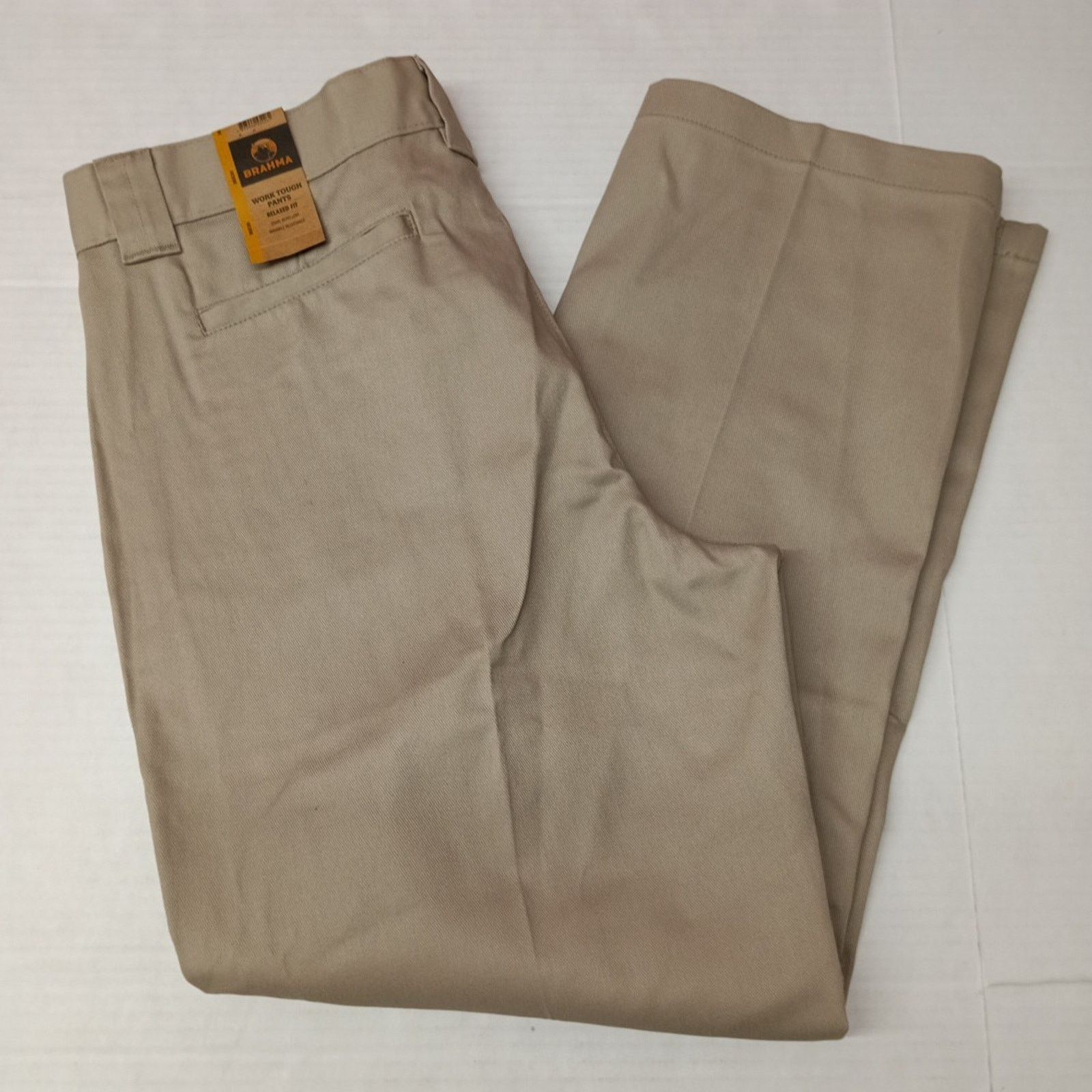 Other Brahma Men's Work Tough Pants Size 36x30 Sandy Taupe Fit Size US 36 / EU 52 - 1 Thumbnail