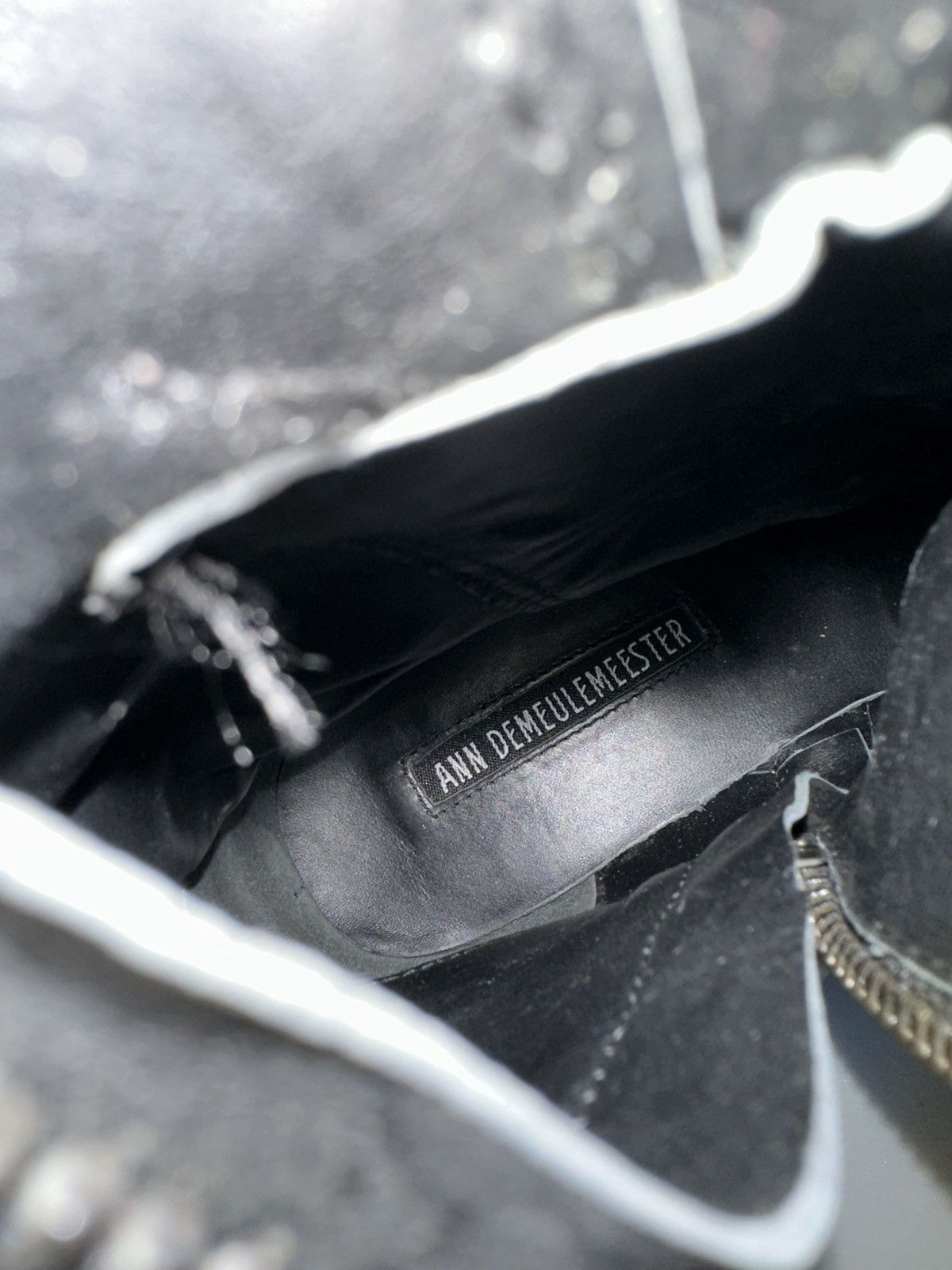 Ann Demeulemeester Ann Demeulemeester— Leather Moto Biker Boots Size US 5 / IT 35 - 12 Thumbnail