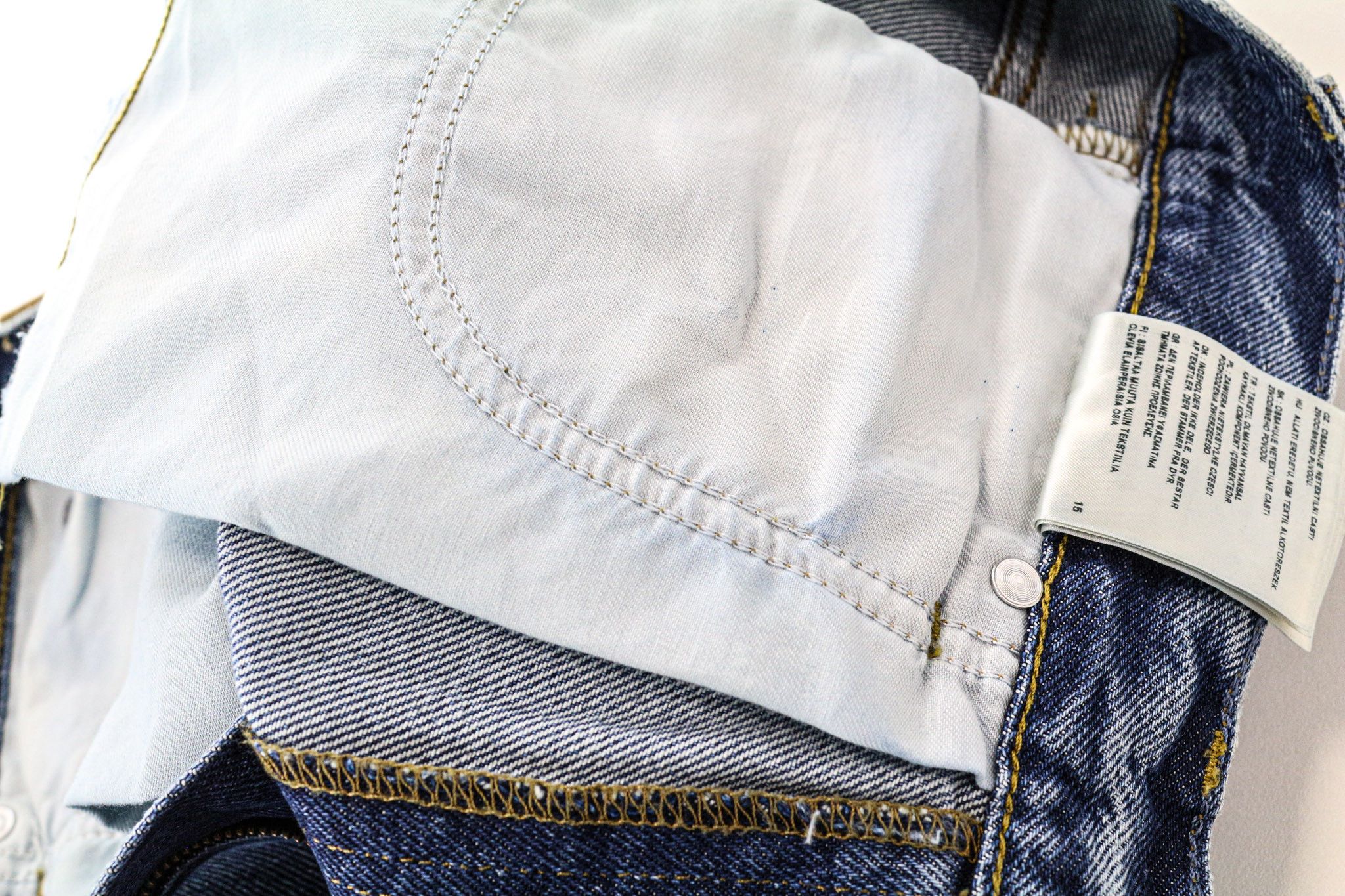 Lee W31/L32 Blue Loose Straight Distressed Jeans 74363 Size US 31 - 9 Thumbnail