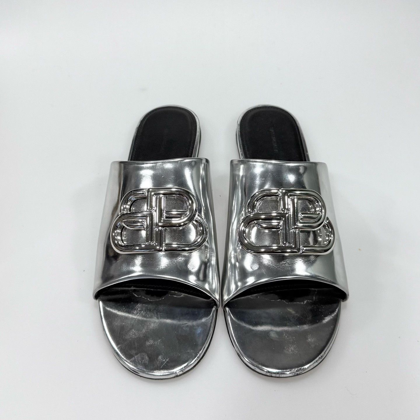 Balenciaga Balenciaga Metallic Slippers Size US 6 / EU 39 - 4 Thumbnail