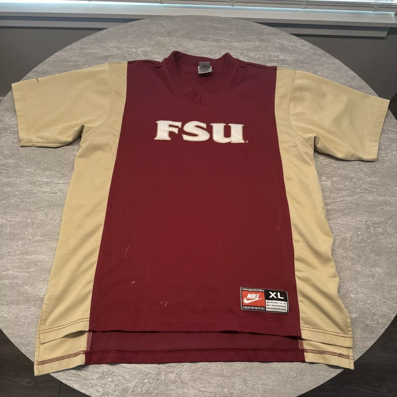 Nike × Vintage Vintage Nike Florida State Seminoles Warm Up Shooting Shirt Size US XL / EU 56 / 4 - 1 Thumbnail
