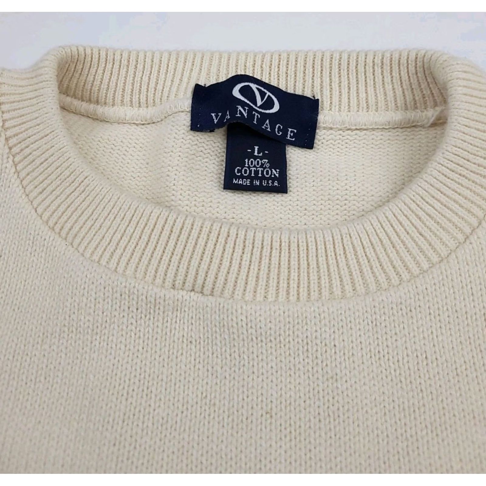 Vintage Vintage Subaru Logo Sweater Cotton Knit Cream USA Made Car Sport Vtg Size US M / EU 48-50 / 2 - 4 Thumbnail