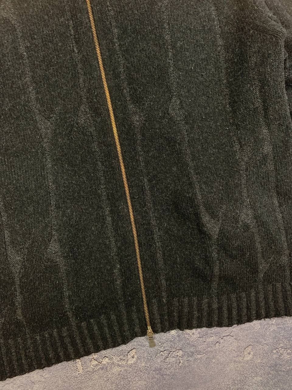 Versace Vintage Versace Jeans Couture Zip Up Wool Sweater Lampo Size US XXL / EU 58 / 5 - 7 Thumbnail