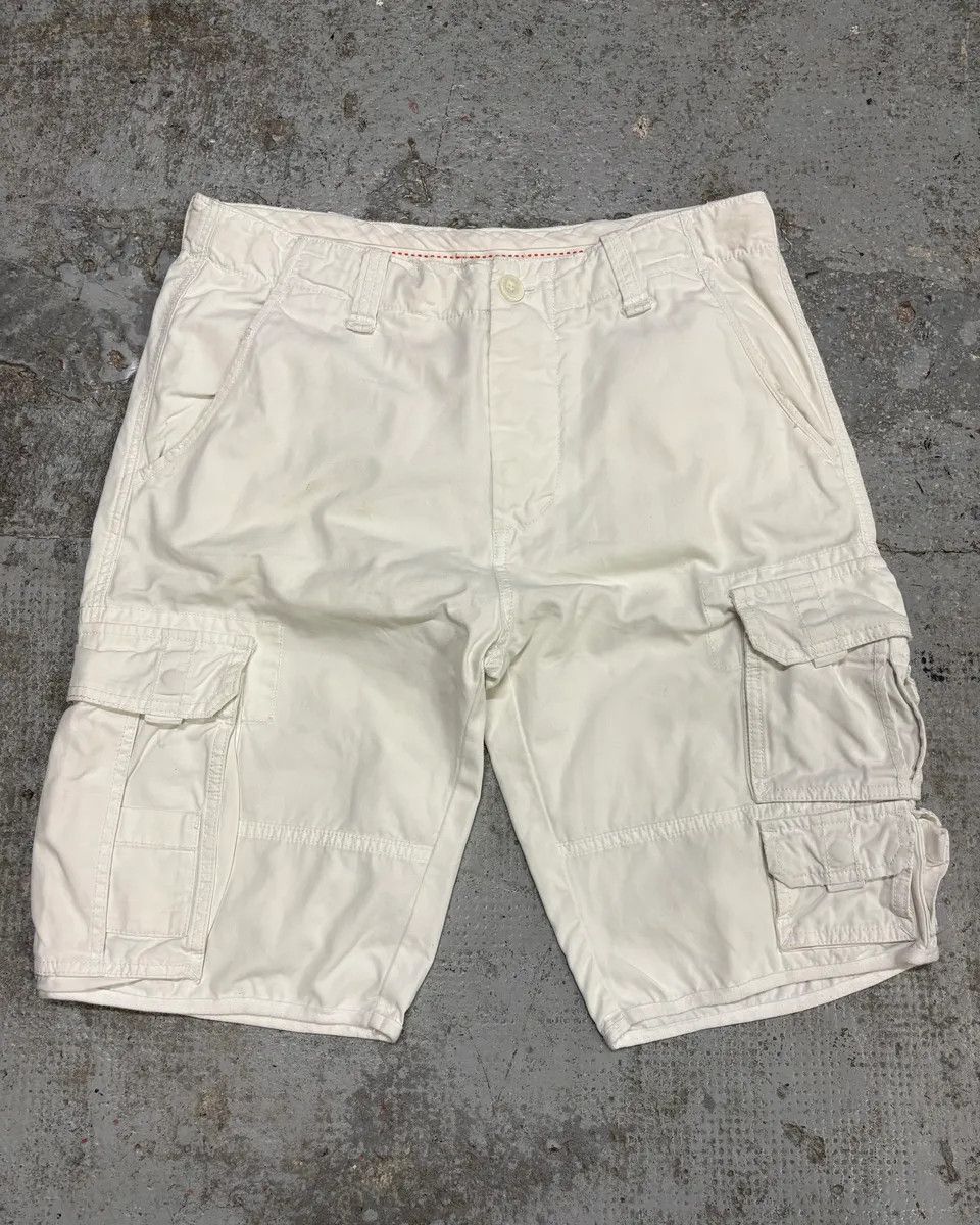 Dolce & Gabbana 2000s Dolce & Gabbana Cargo White Shorts Size US 33 - 3 Thumbnail