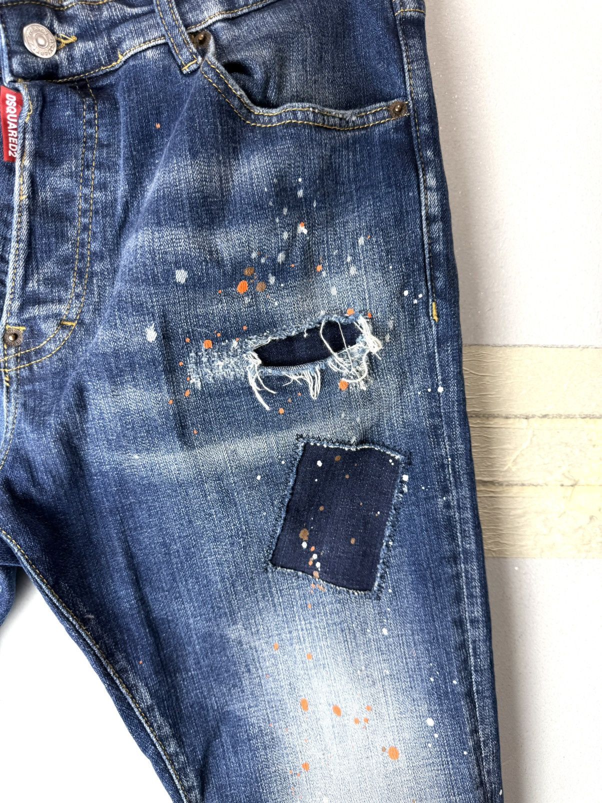 Dsquared2 Dsquared2 Patchwork Denim Pants Slim Dripp Hype Streetwear Size US 32 / EU 48 - 5 Thumbnail