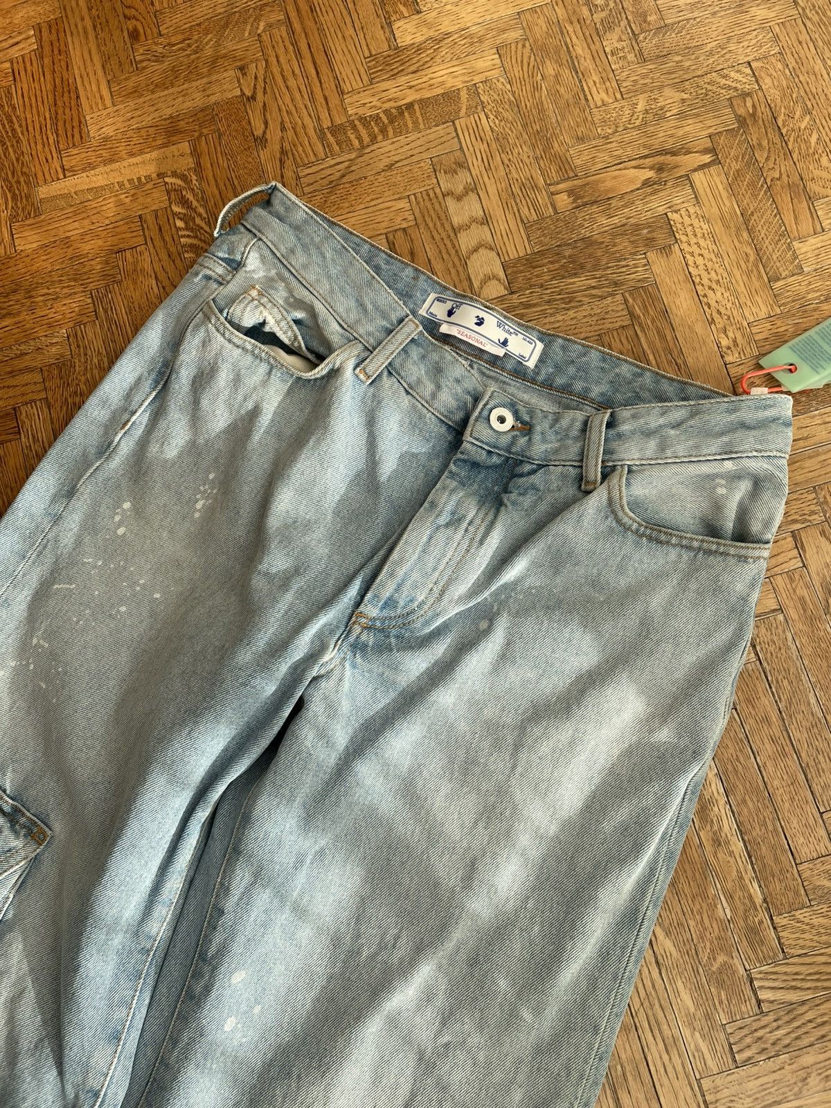 Off-White OFF WHITE Wide Leg Denim Size US 29 - 5 Thumbnail