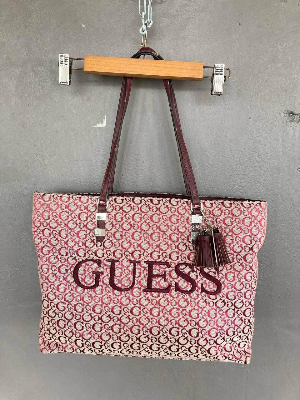 Guess Guess Donohue Wine red Shoulder Bag Size ONE SIZE - 1 Thumbnail