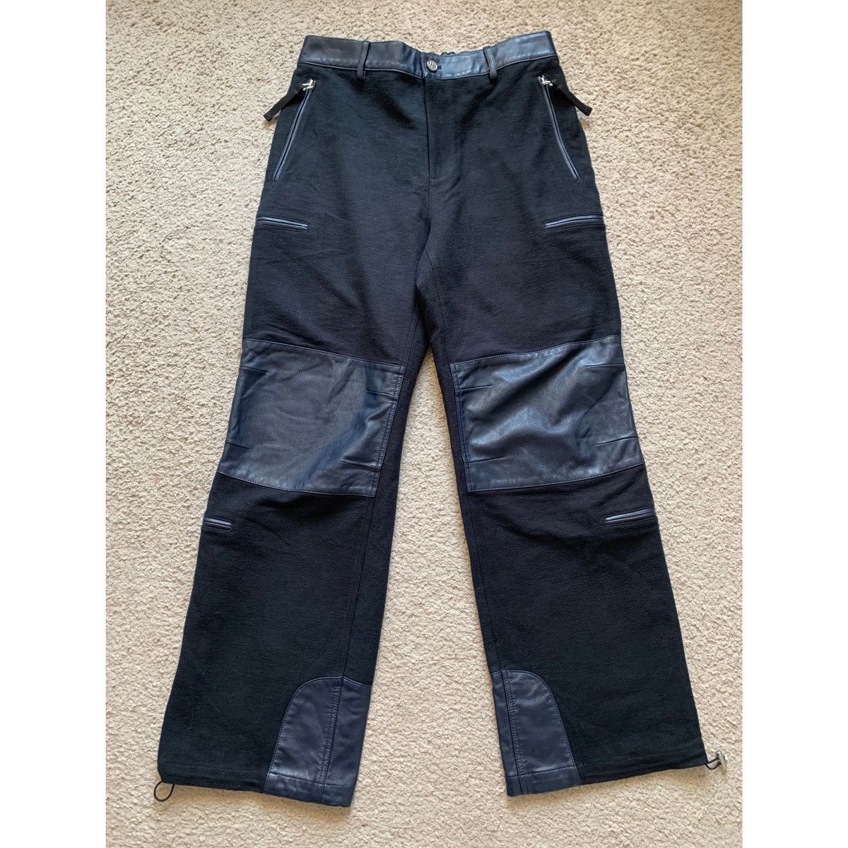 Helmut Lang HELMUT LANG LEATHER FLIGHT PANTS Size US 32 / EU 48 - 1 Thumbnail