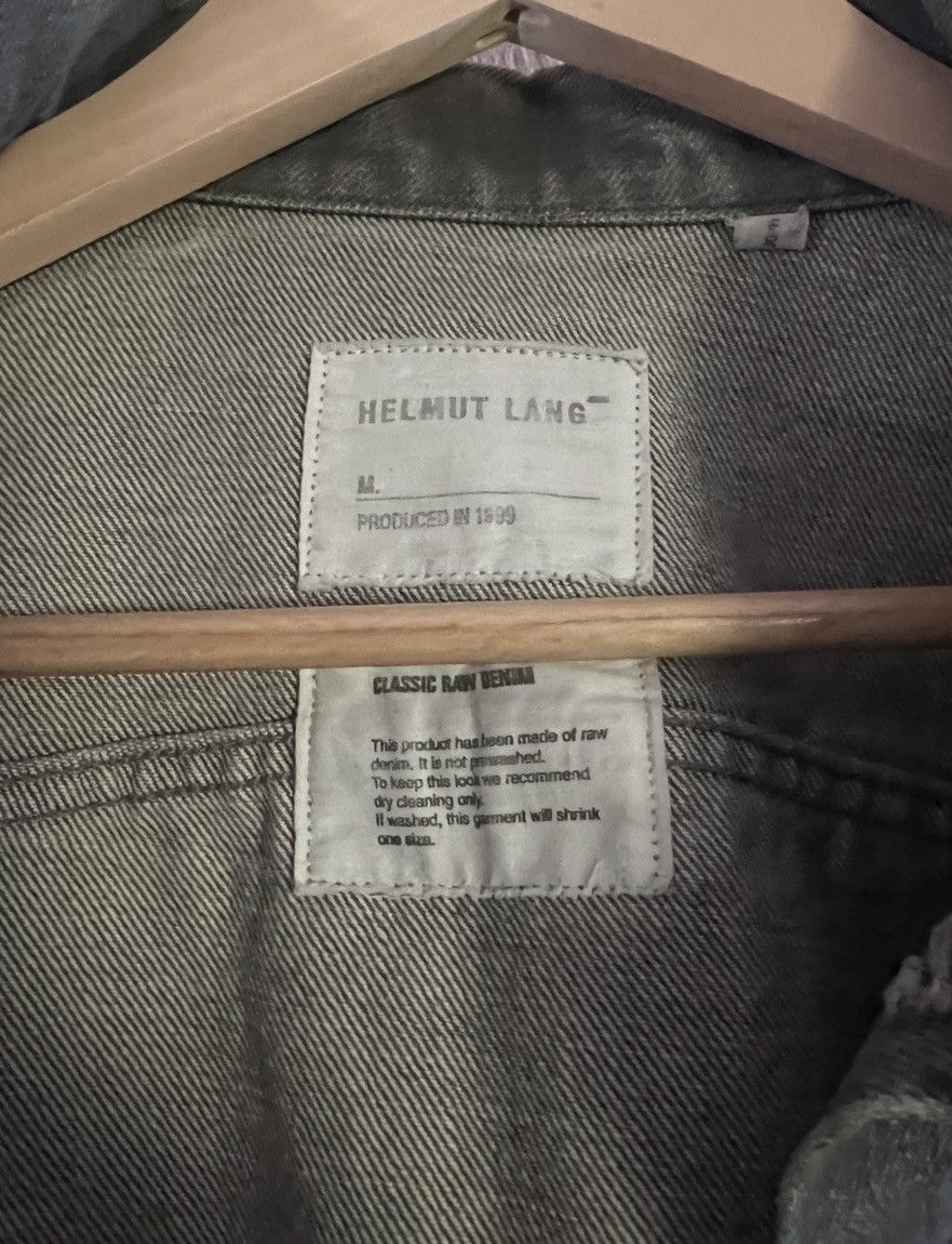 Helmut Lang Helmut Lang archive raw denim 1999 denim jacket grey 48 Size US M / EU 48-50 / 2 - 3 Thumbnail