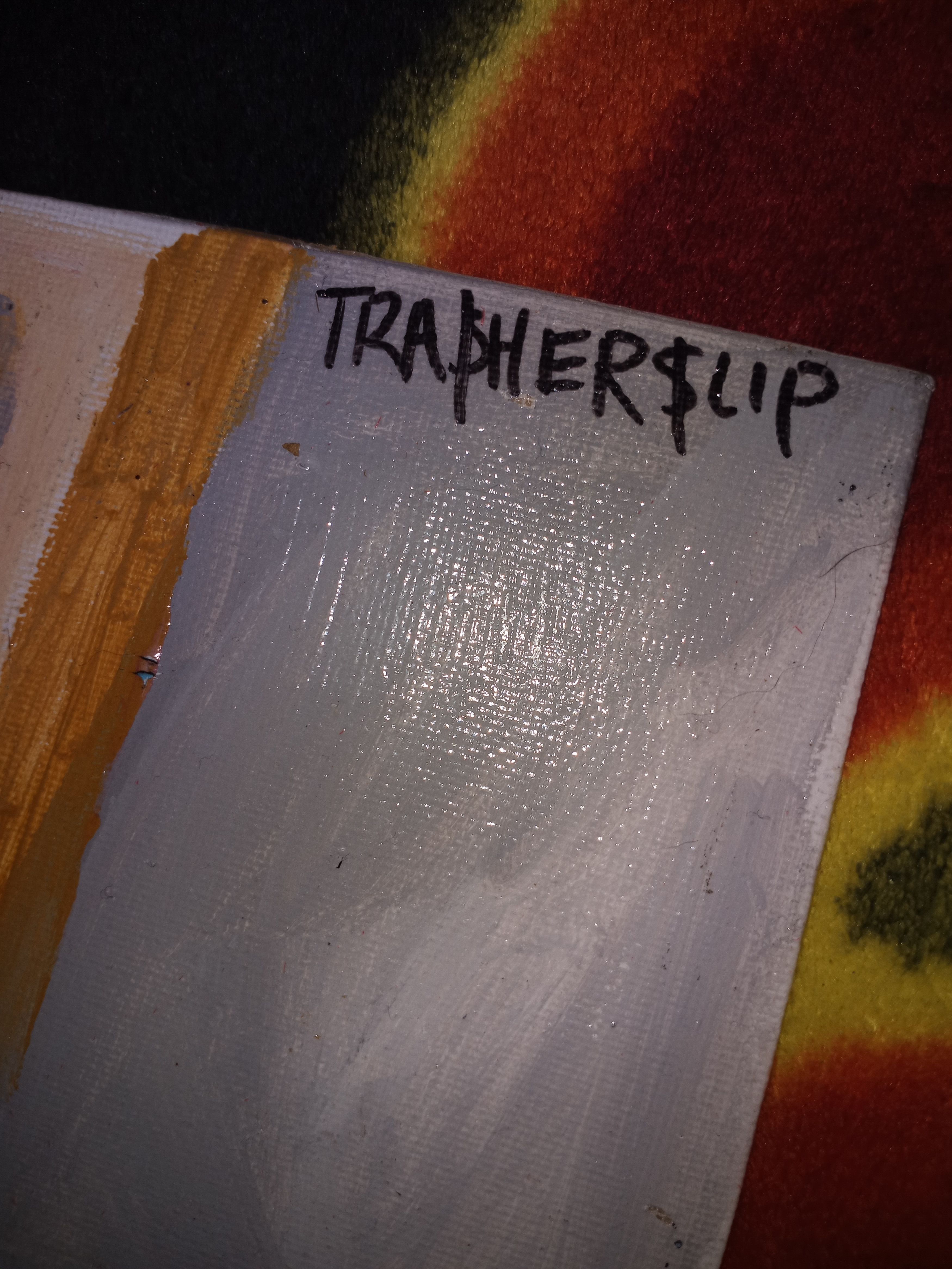 Fuck The Population Trasherslip 1/1 painting Size ONE SIZE - 3 Thumbnail