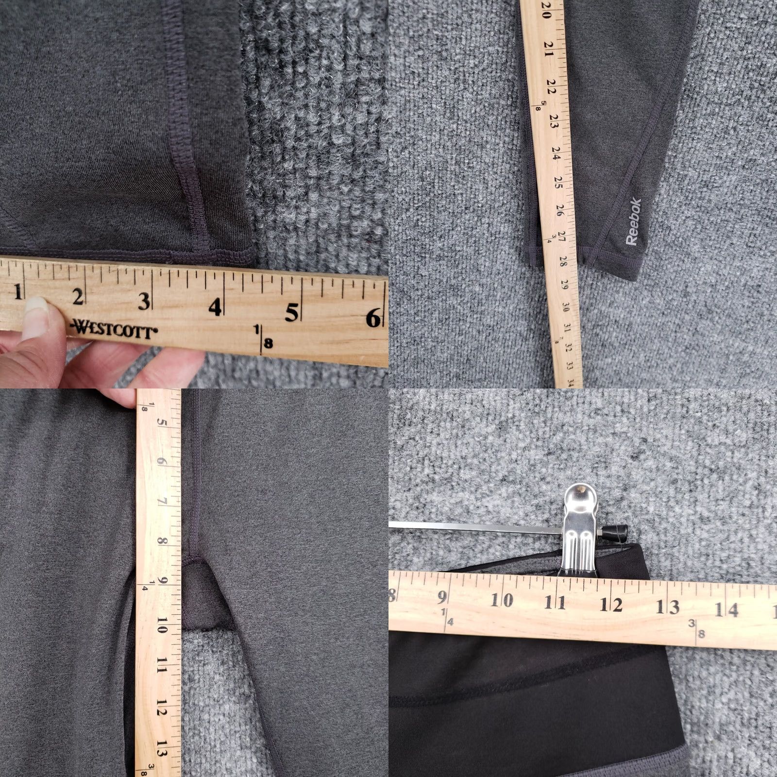 Reebok Reebok Leggings Womens S Small Gray Skinny Ankle Athleisure Sportswear Size 28" / US 6 / IT 42 - 8 Thumbnail