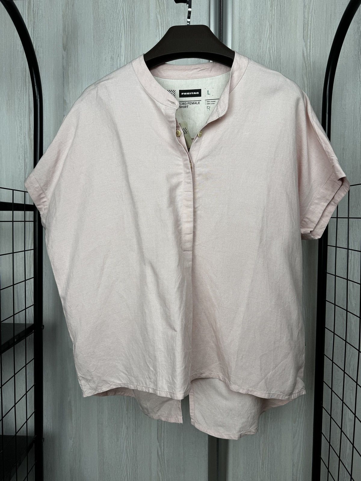 Freitag Freitag E383 Female Linen Modal Blend ss shirt size L Size L / US 10 / IT 46 - 2 Thumbnail