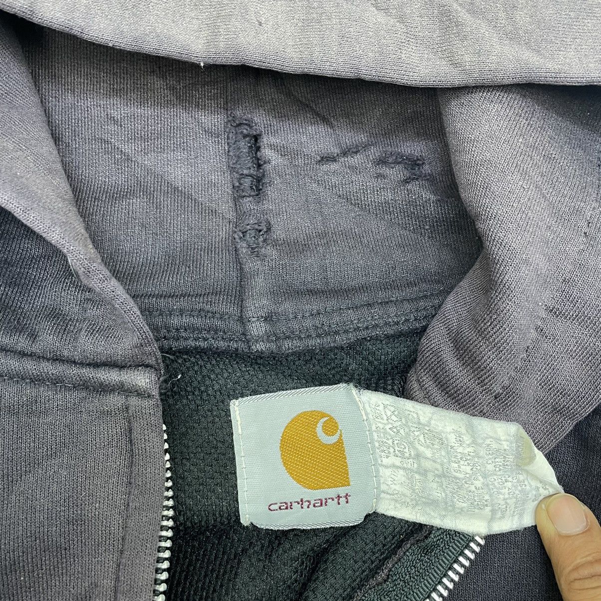 Carhartt 💥Trashed Distressed Vintage Carhartt Hoodie Jacket Size US M / EU 48-50 / 2 - 10 Thumbnail