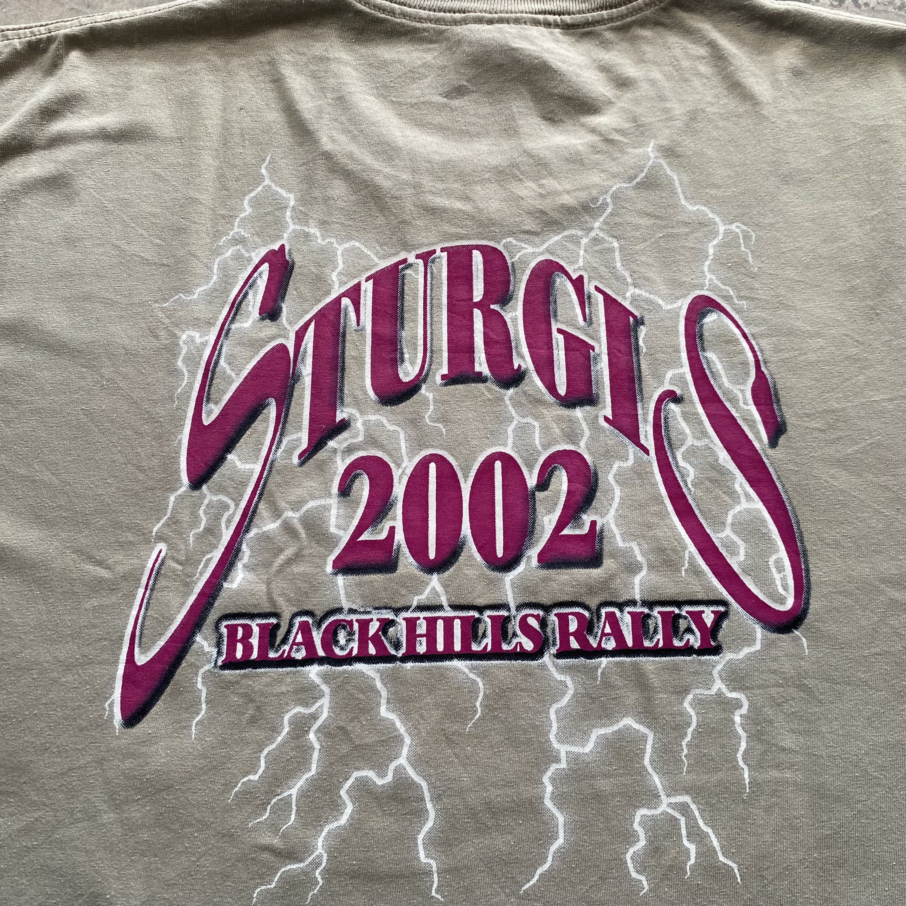 Vintage Vintage 2002 Sturgis Back Hills Rally T Shirt Size US XL / EU 56 / 4 - 4 Thumbnail