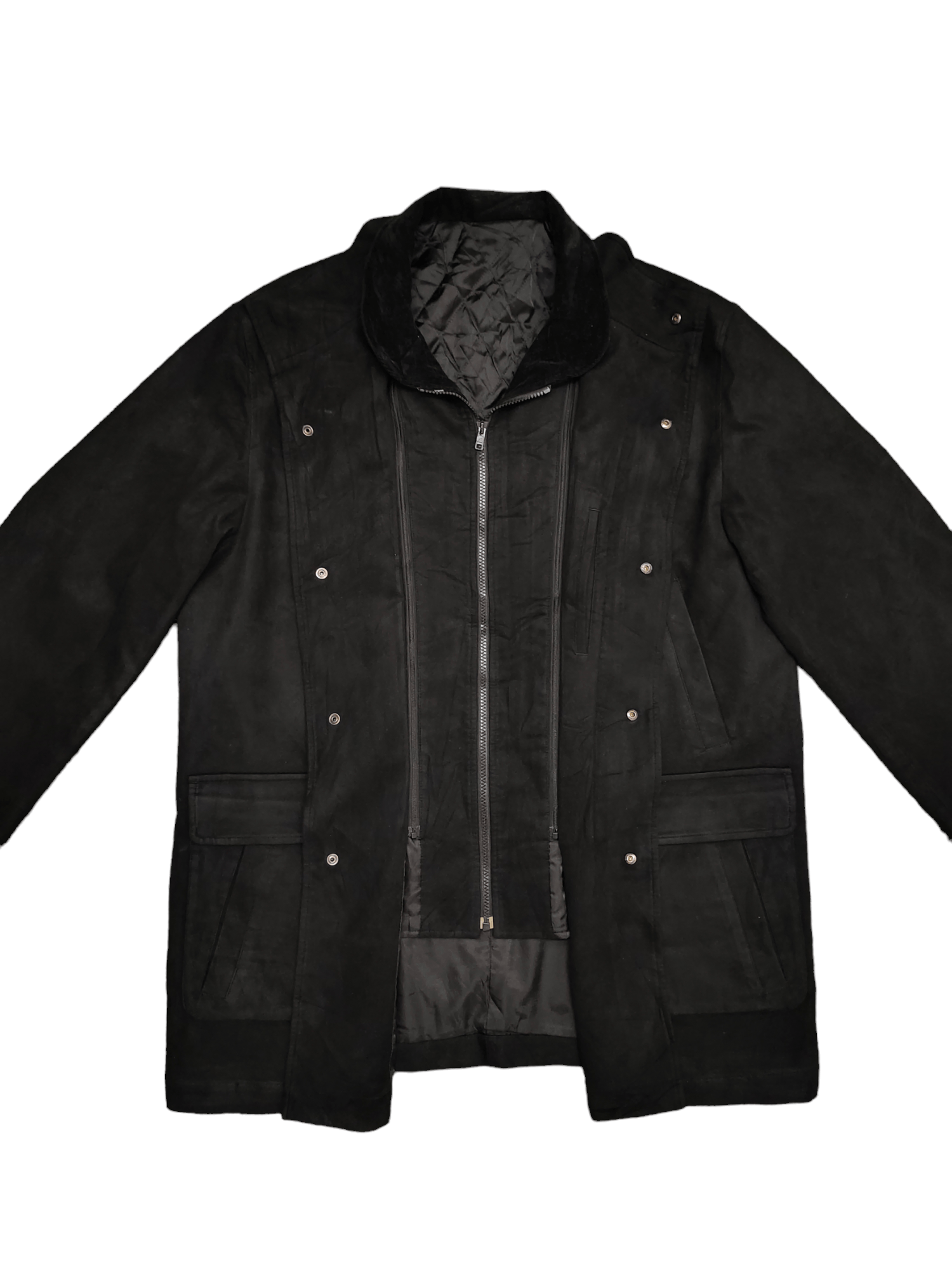 Carven Vintage Carven Paris Moleskin Quilted Jacket Size US XL / EU 56 / 4 - 9 Thumbnail