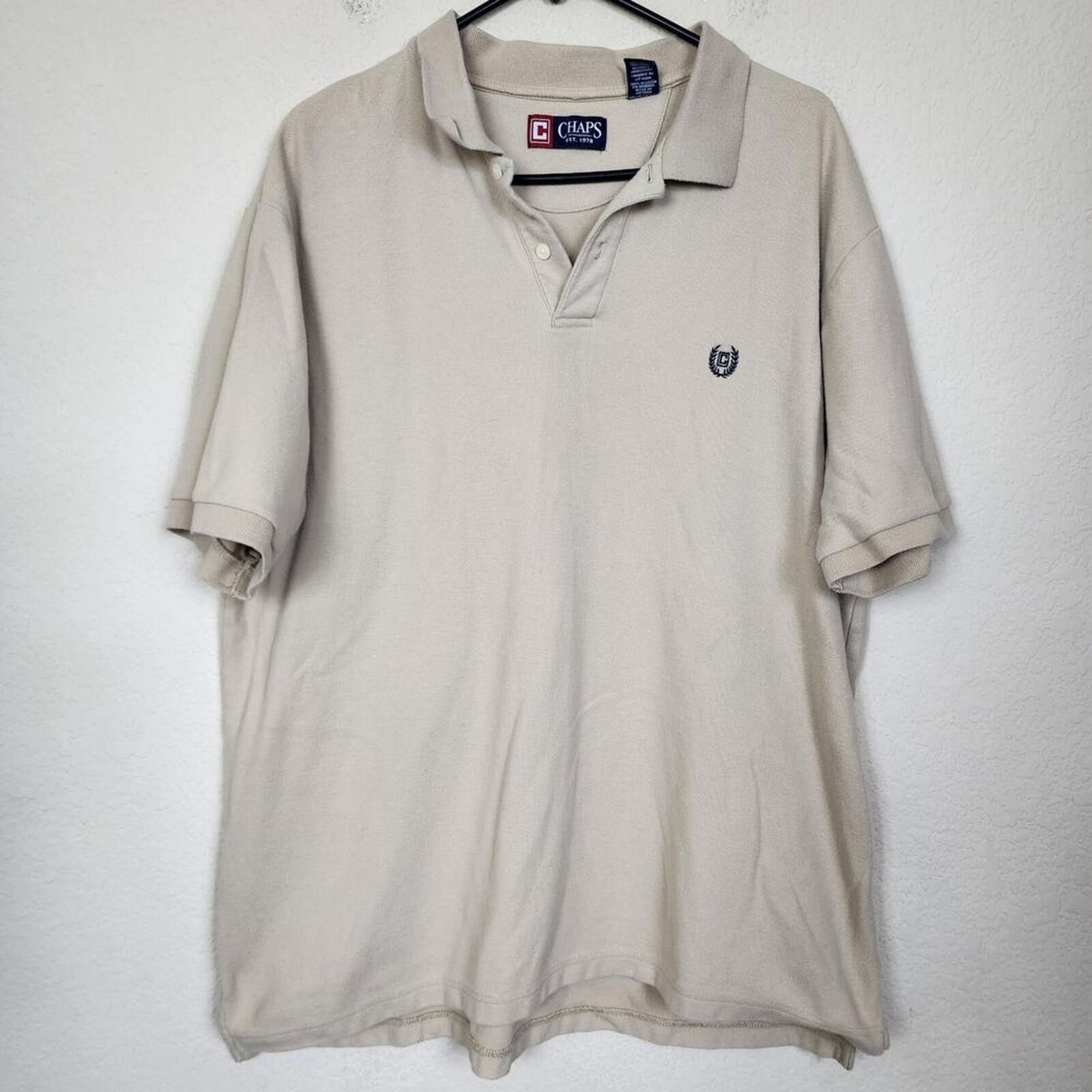 Chaps Chaps XXL Tan Collared Polo Shirt Size US XXL / EU 58 / 5 - 1 Thumbnail
