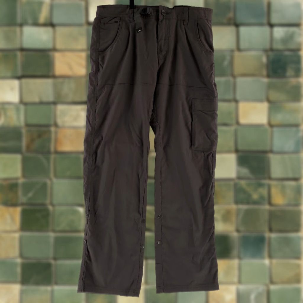 Prana Prana Relaxed Fit Stretch Zion Pant II Gray Belted Mens 32x30 Inseam 30 Cargo Belted Stretch Gray Mens 32x30 Actual Size US 32 / EU 48 - 1 Thumbnail