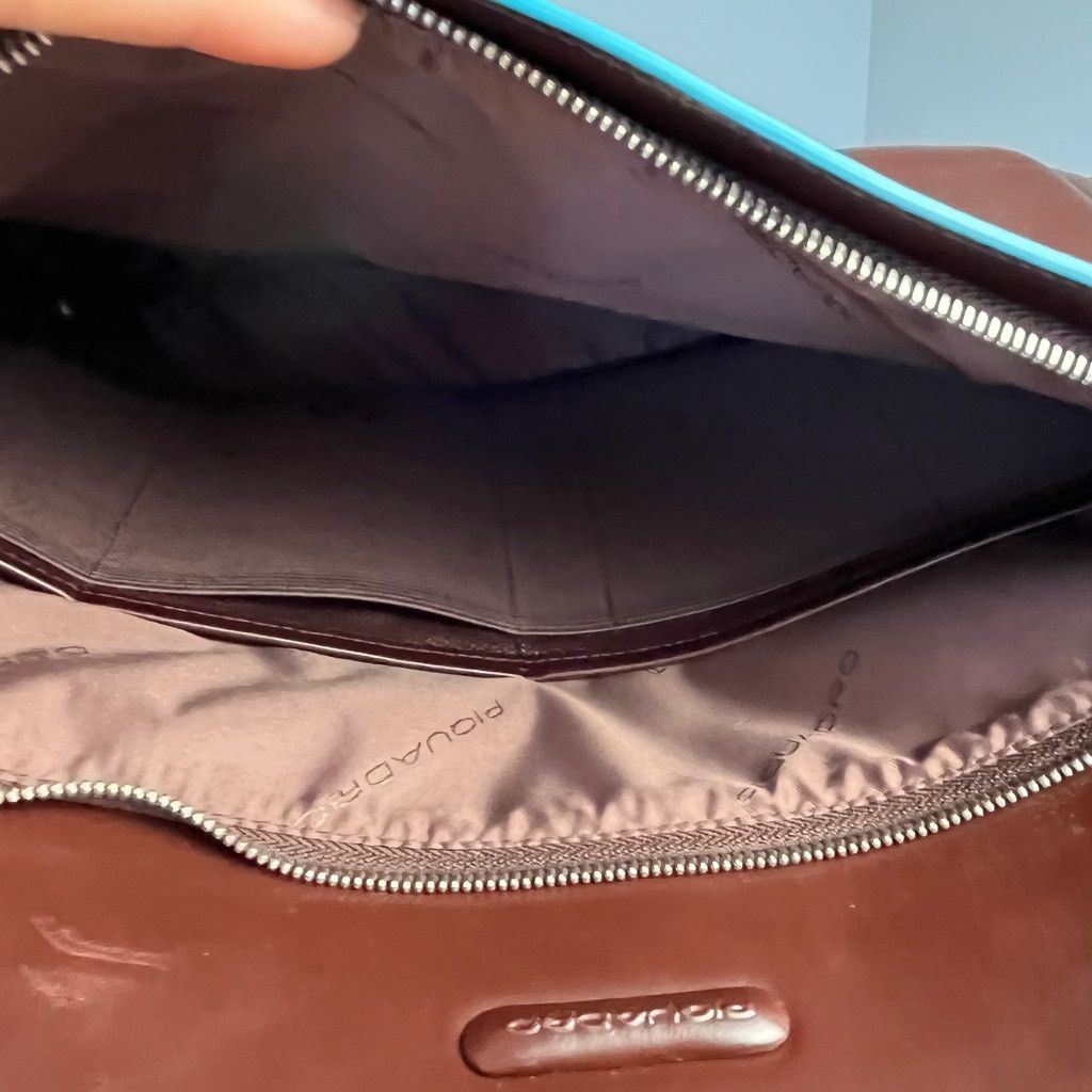 Piquadro Piquadro Leather Rolling Carry-On Cabin Suitcase Brown Size ONE SIZE - 22 Thumbnail