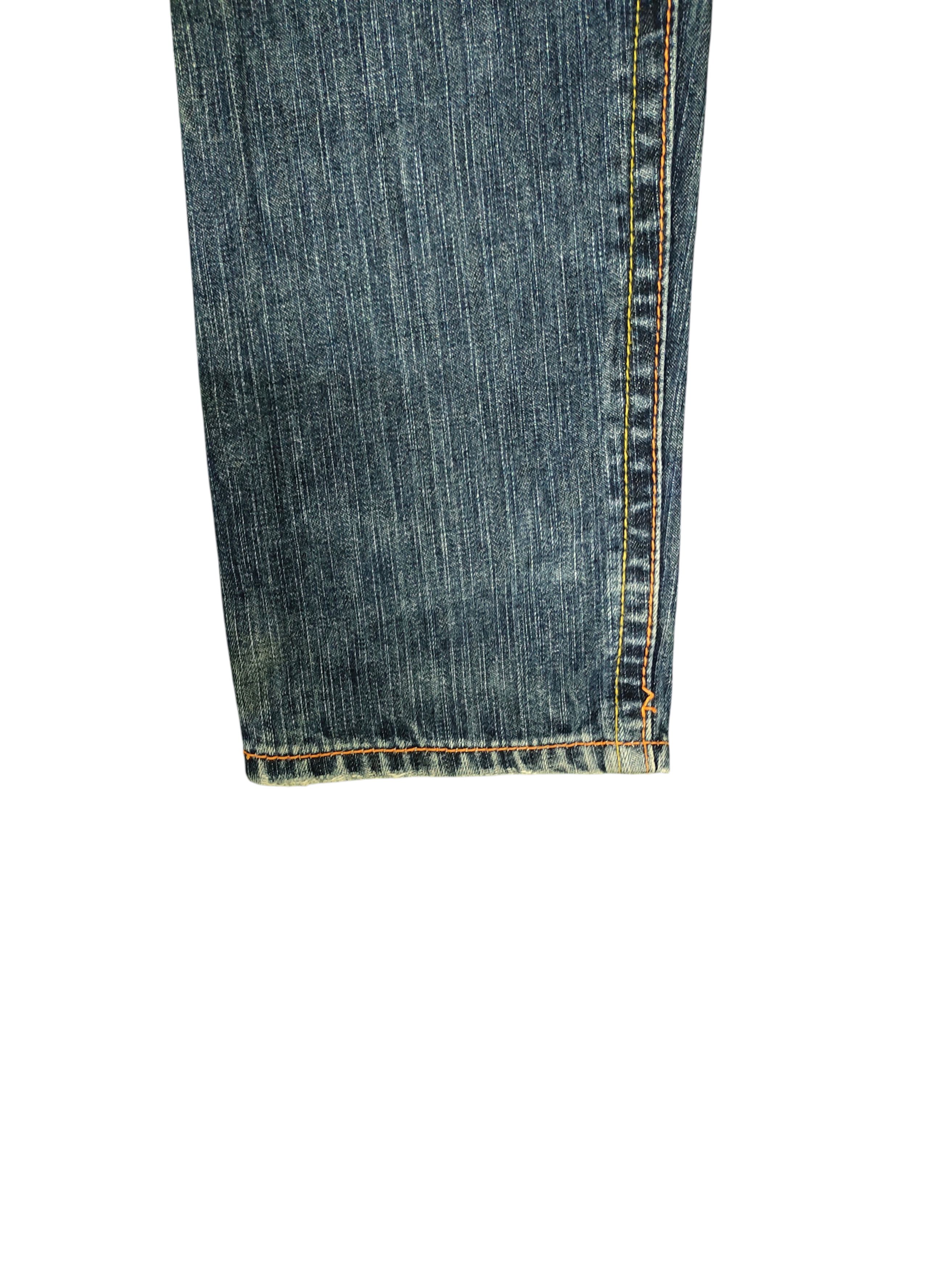 Hysteric Glamour Japanese Brand Tip Top Back Pocket Clawmark Faded Jeans Size US 31 - 5 Thumbnail