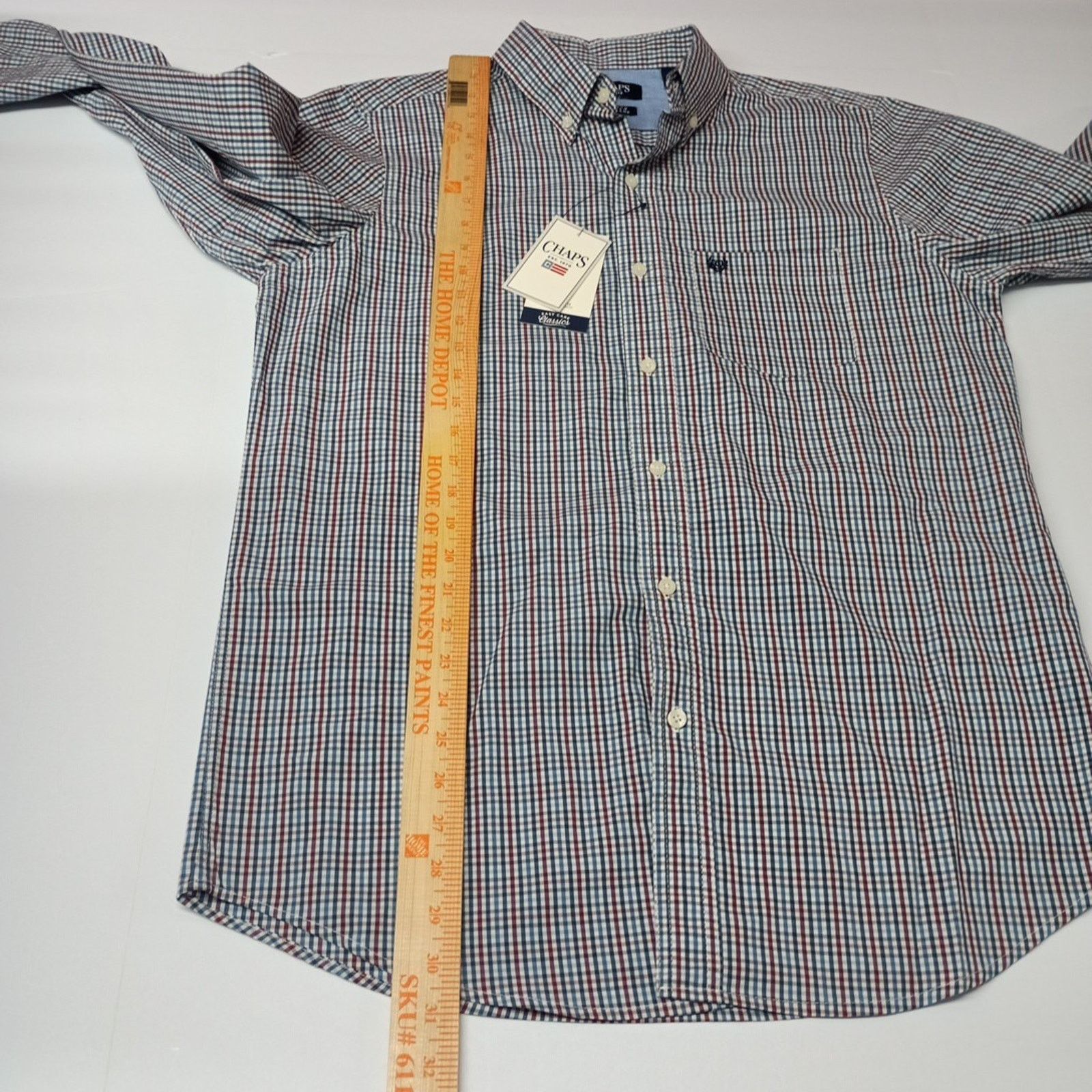 Chaps Chaps Woven Shirt Men's M Stellar Checkered Stretch Classic Size US M / EU 48-50 / 2 - 7 Thumbnail