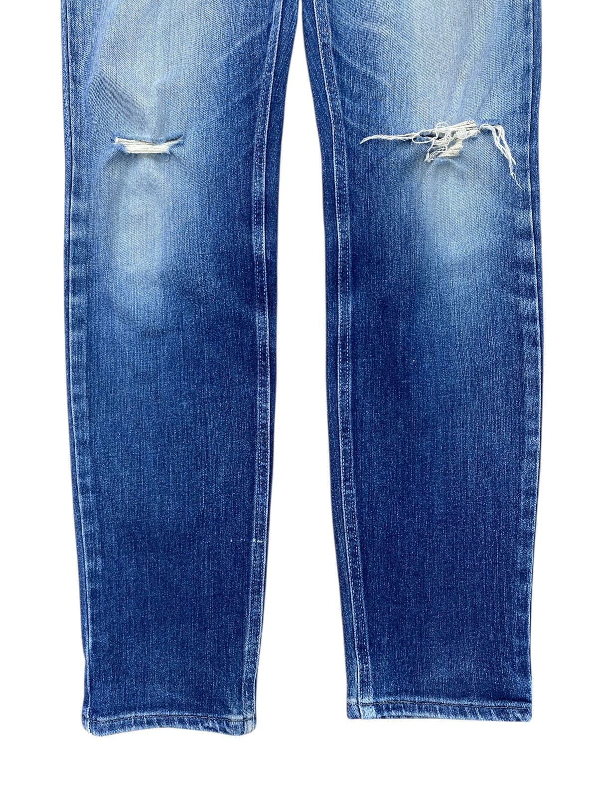 Edwin Edwin Faded Wash Ripped Style Soft Jeans Size US 31 - 9 Thumbnail