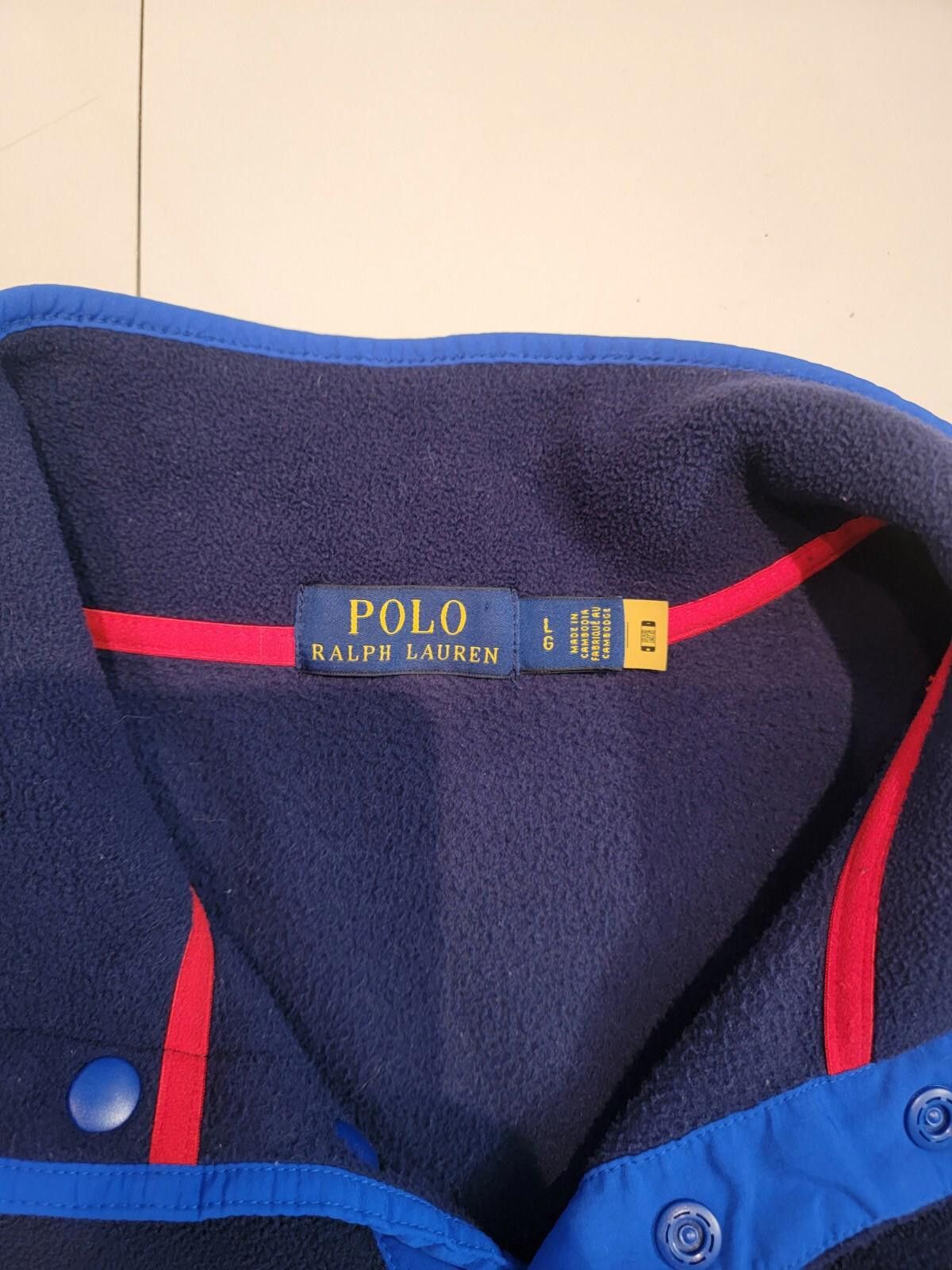 Polo Ralph Lauren Polo Ralph Lauren Fleece Navy Zip Chest Pocket Jacket Large Size US L / EU 52-54 / 3 - 3 Thumbnail
