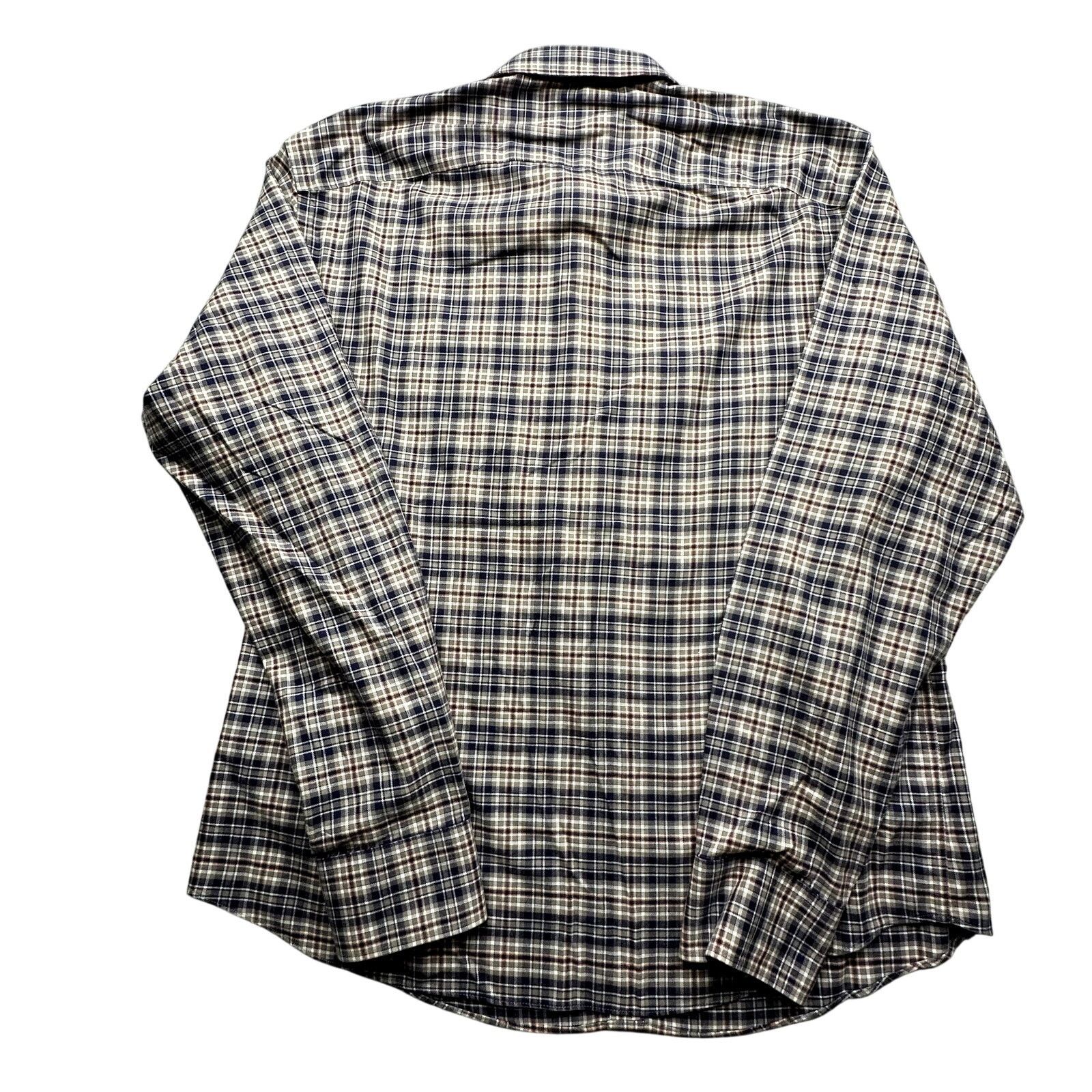 UNTUCKit UNTUCKit Marchesi Wrinkle Free Plaid Button Shirt Men L Gray Size US L / EU 52-54 / 3 - 2 Thumbnail