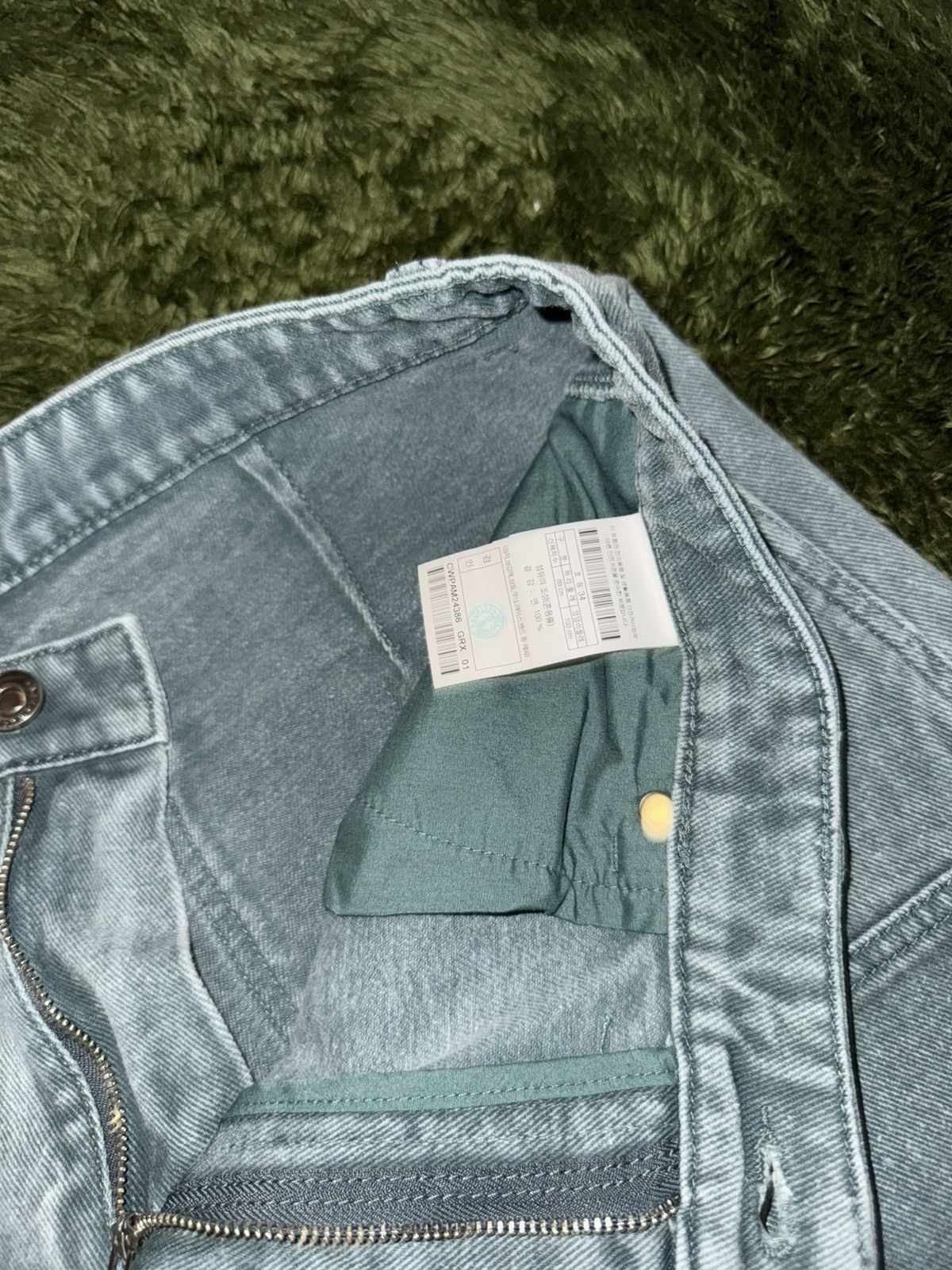 Japanese Brand [34] Customellow Washed Double Knee Carpenter Pants Teal Size US 34 / EU 50 - 4 Thumbnail