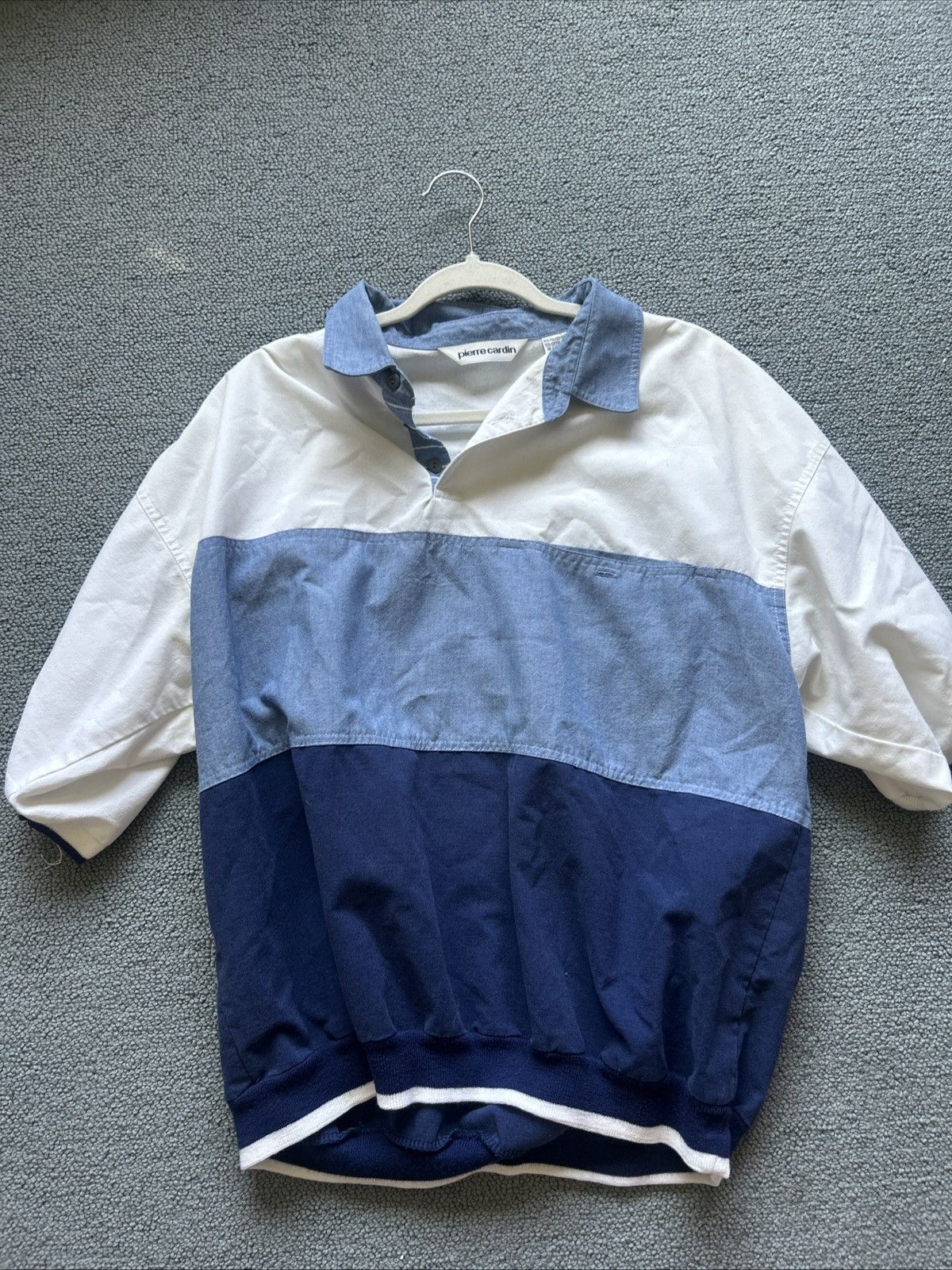 Pierre Cardin Pierre Cardin polo, blue button up short sleeve Size US M / EU 48-50 / 2 - 1 Thumbnail