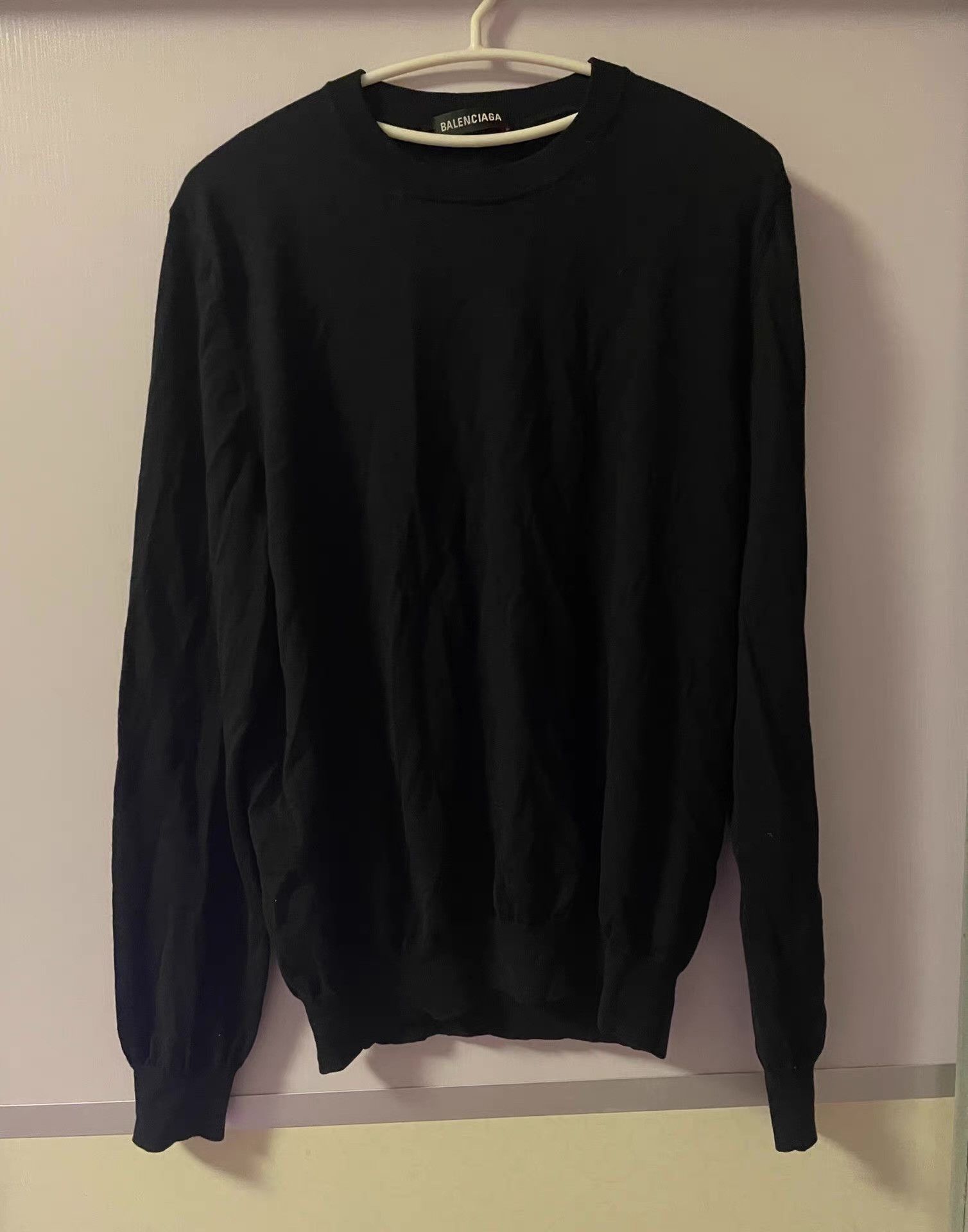 Balenciaga Balenciaga black wool sweater Q4 Size US M / EU 48-50 / 2 - 3 Thumbnail