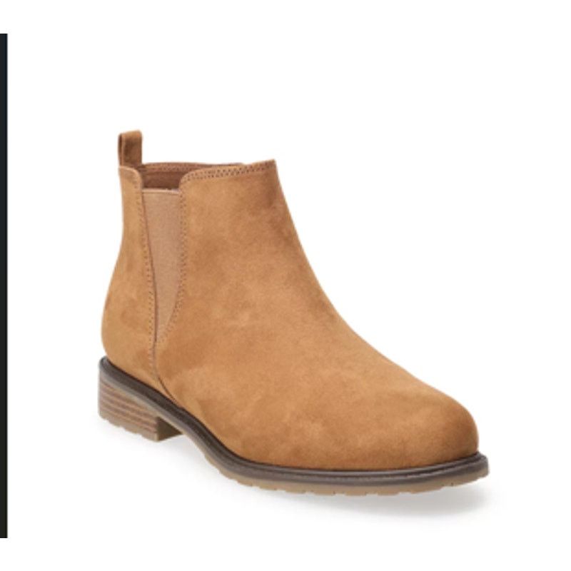 The Unbranded Brand Sonoma Women's Boots elastic sides, slip on, Cognac, SIZE 9 Size US 9 / IT 39 - 1 Thumbnail