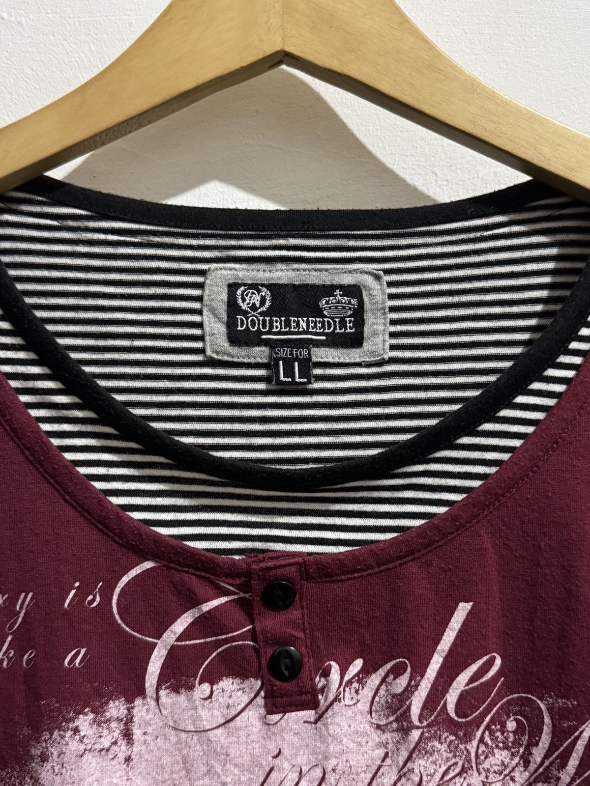Hysteric Glamour Y2k Doubleneedle 2layer poem ifsixwasnine tshirt Size US M / EU 48-50 / 2 - 5 Thumbnail