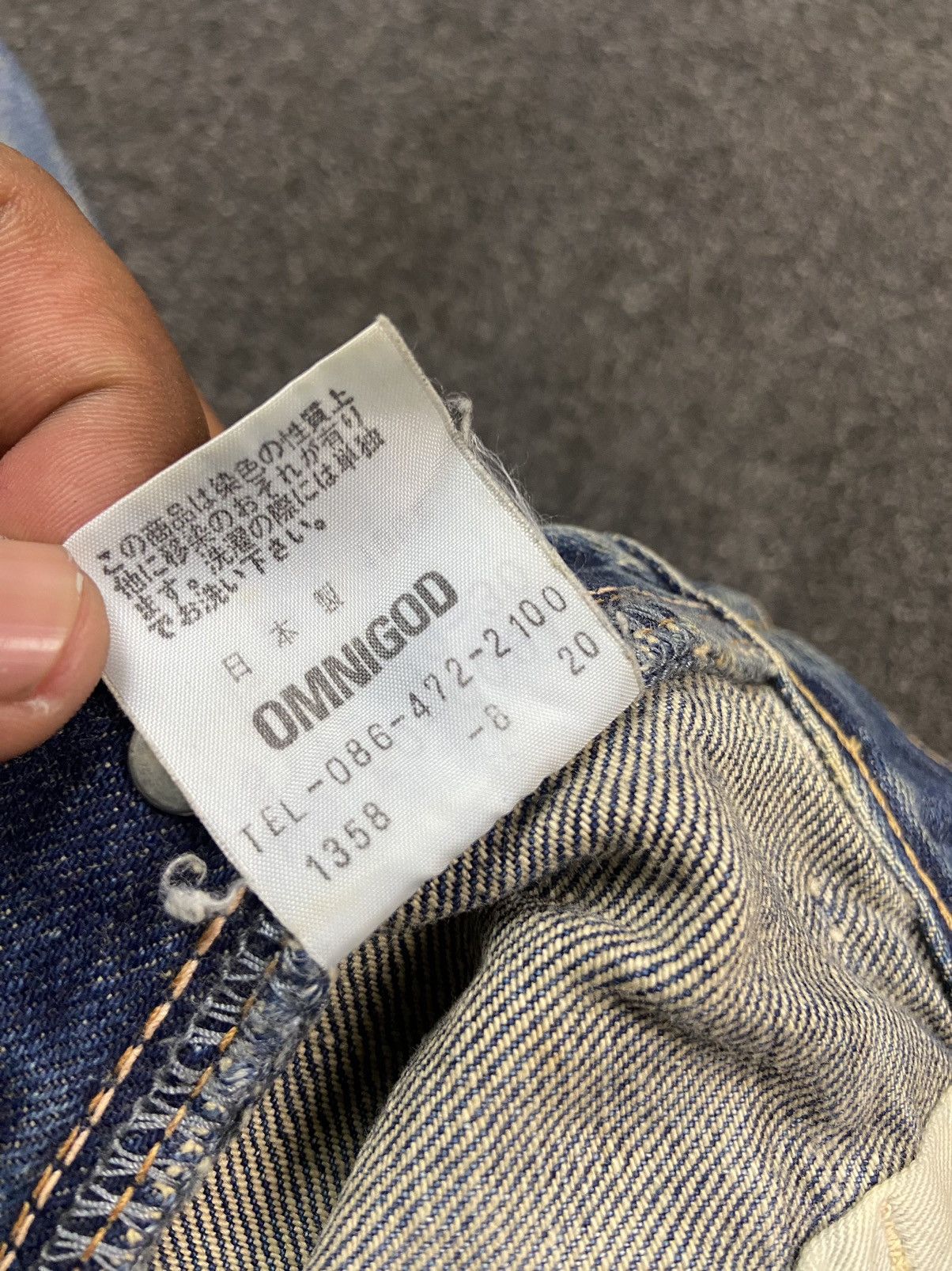 OMNIGOD × Vintage Vintage Omnigod Thunder Comb Orange Selvedge Denim Size US 30 / EU 46 - 7 Thumbnail